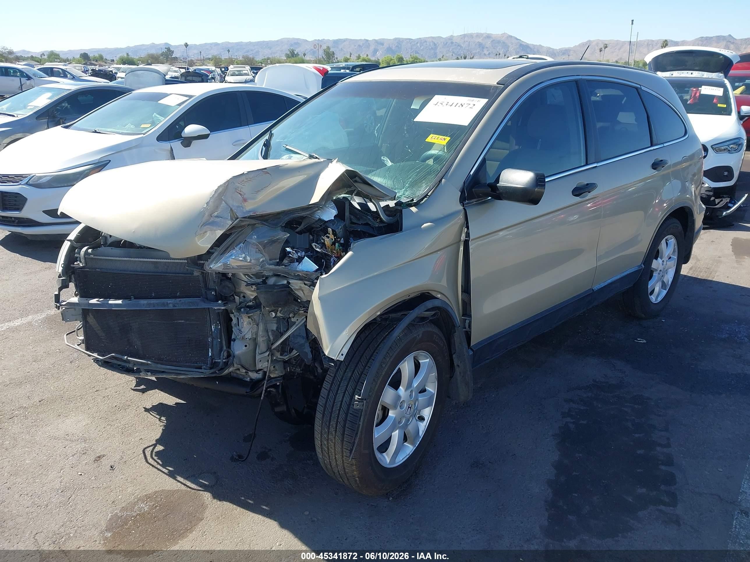 2008 Honda Cr-v Ex Beige vin: JHLRE38568C049663