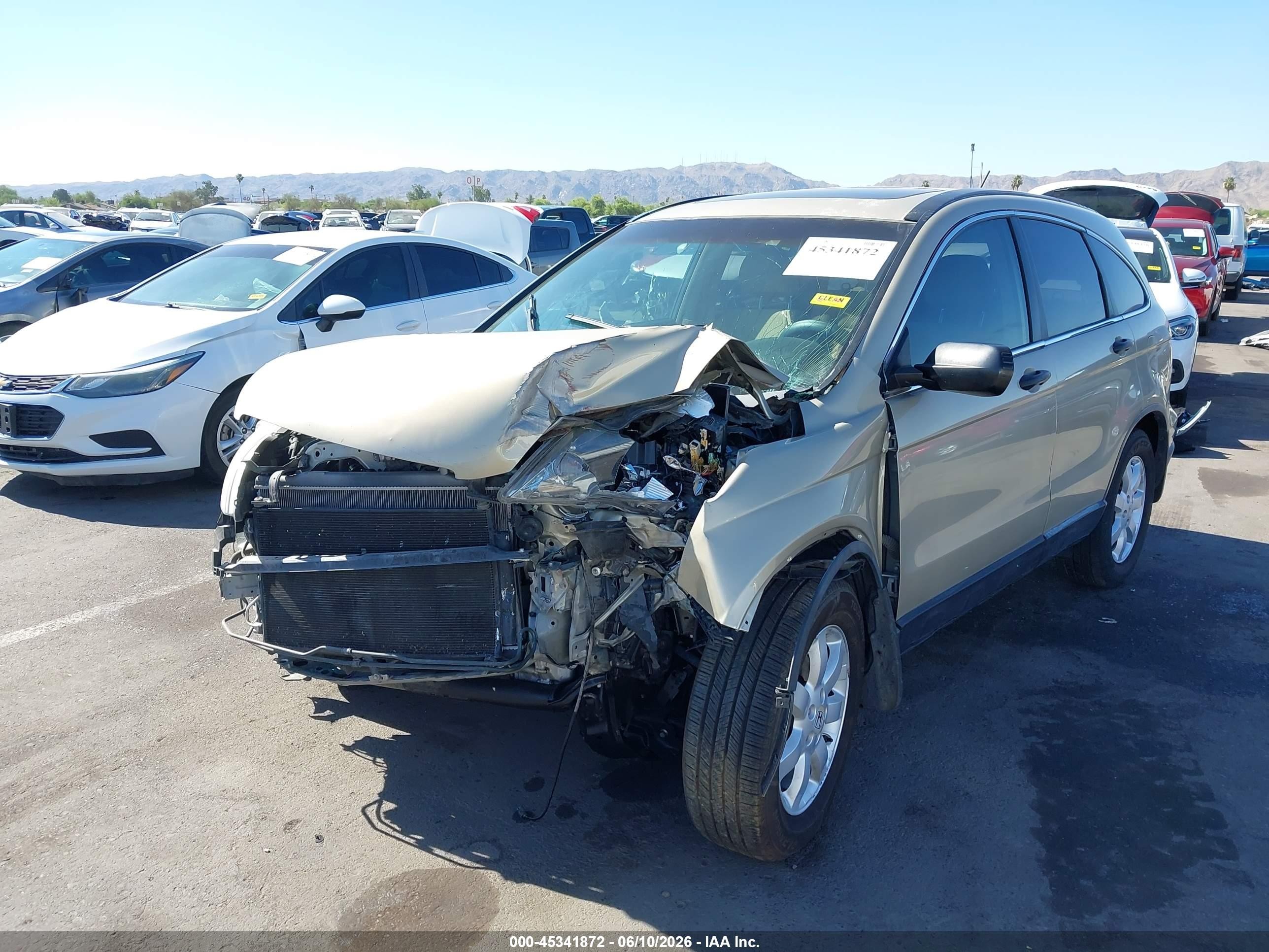 2008 Honda Cr-v Ex Beige vin: JHLRE38568C049663
