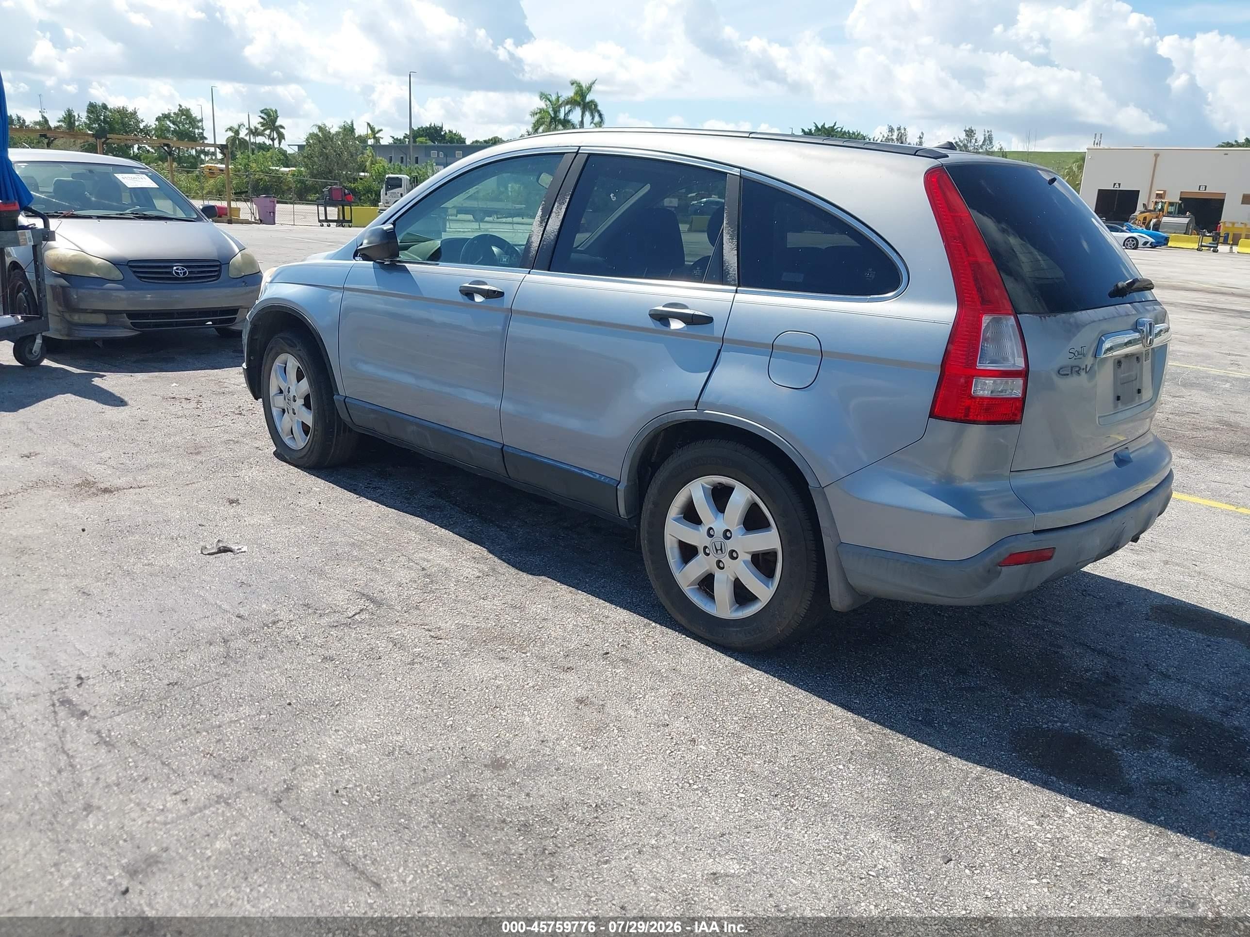 2008 Honda Cr-v Ex Blue vin: JHLRE38568C051283