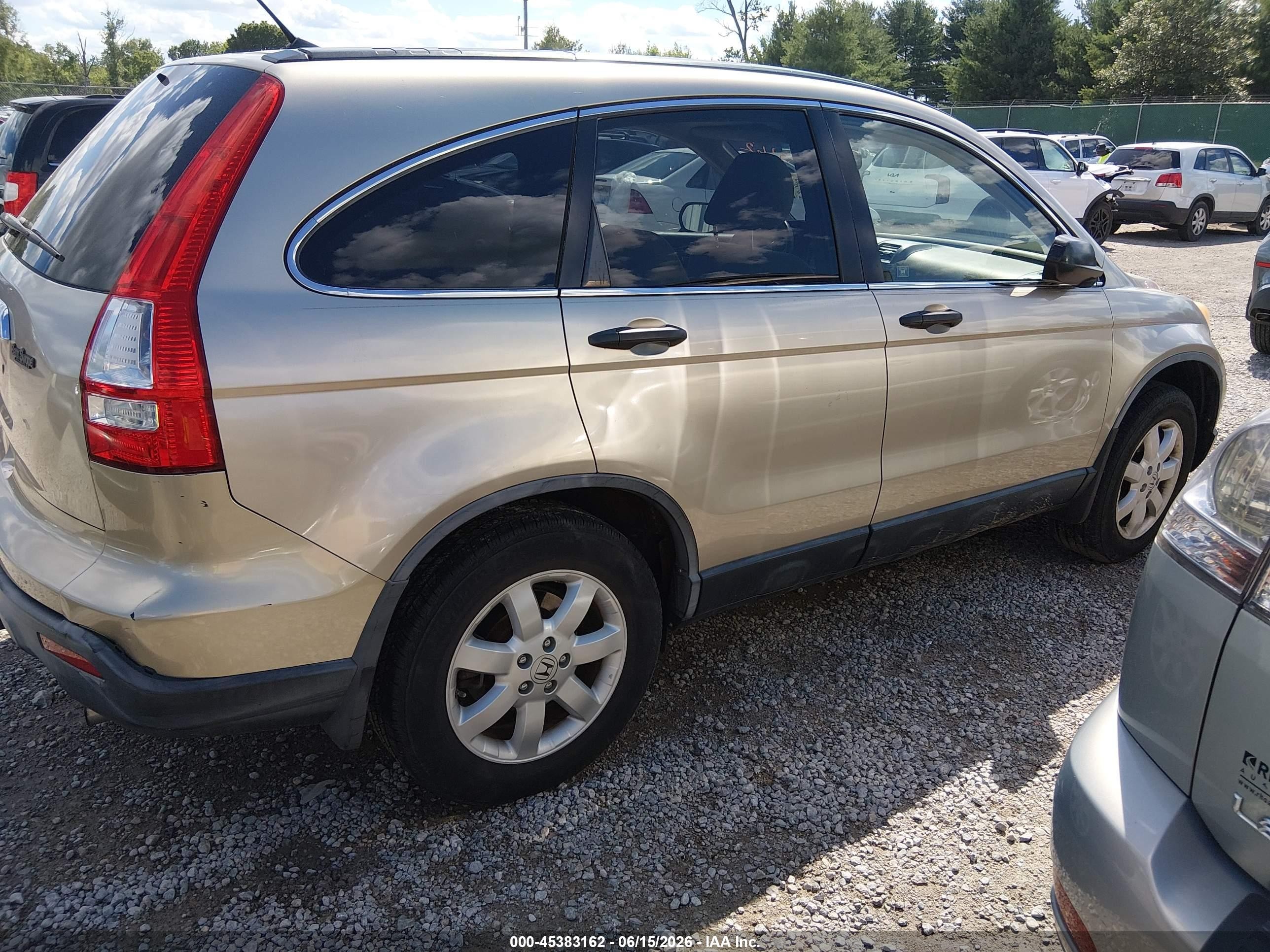 2007 Honda Cr-v Ex Gold vin: JHLRE38577C008246