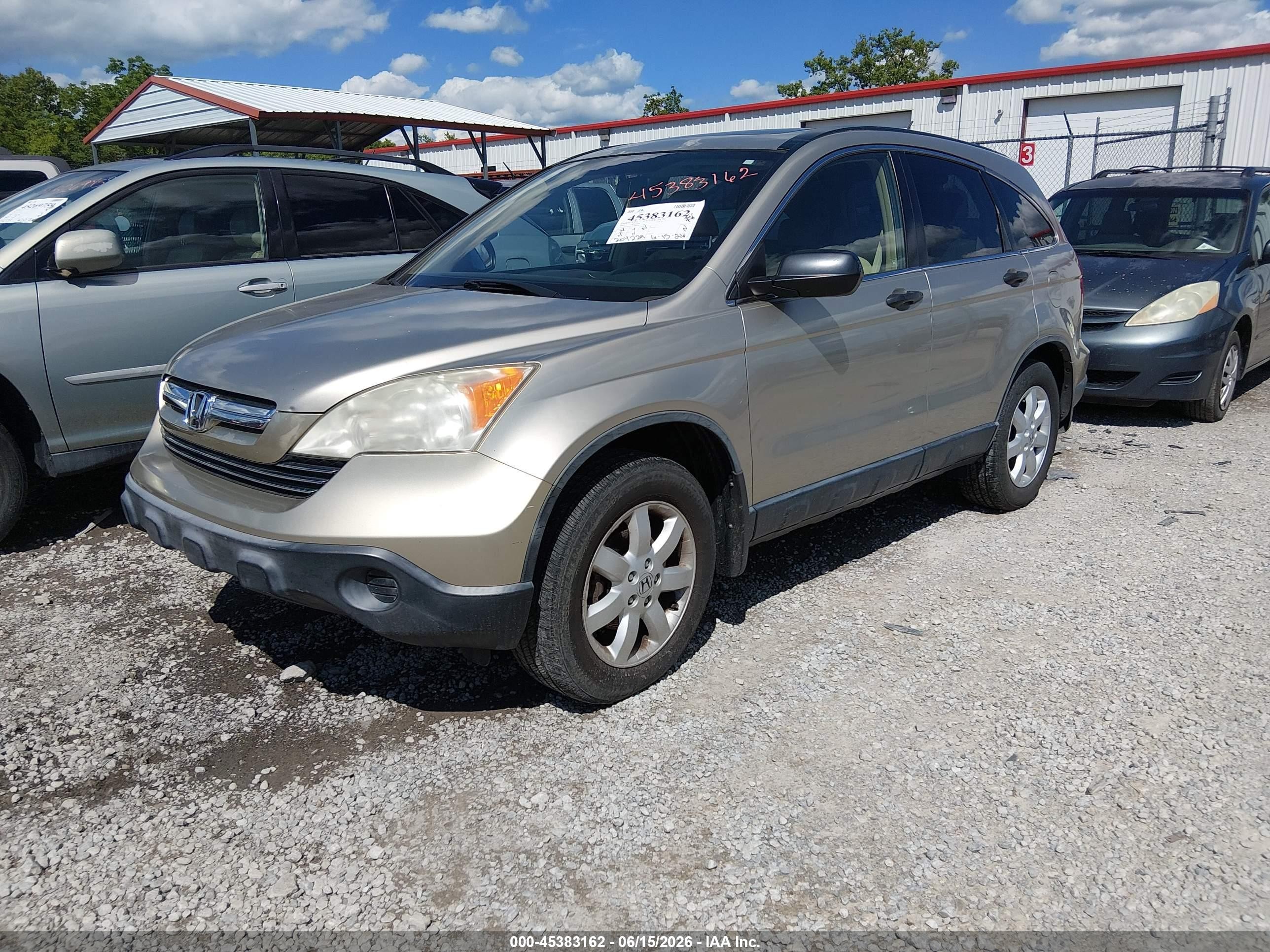 2007 Honda Cr-v Ex Gold vin: JHLRE38577C008246