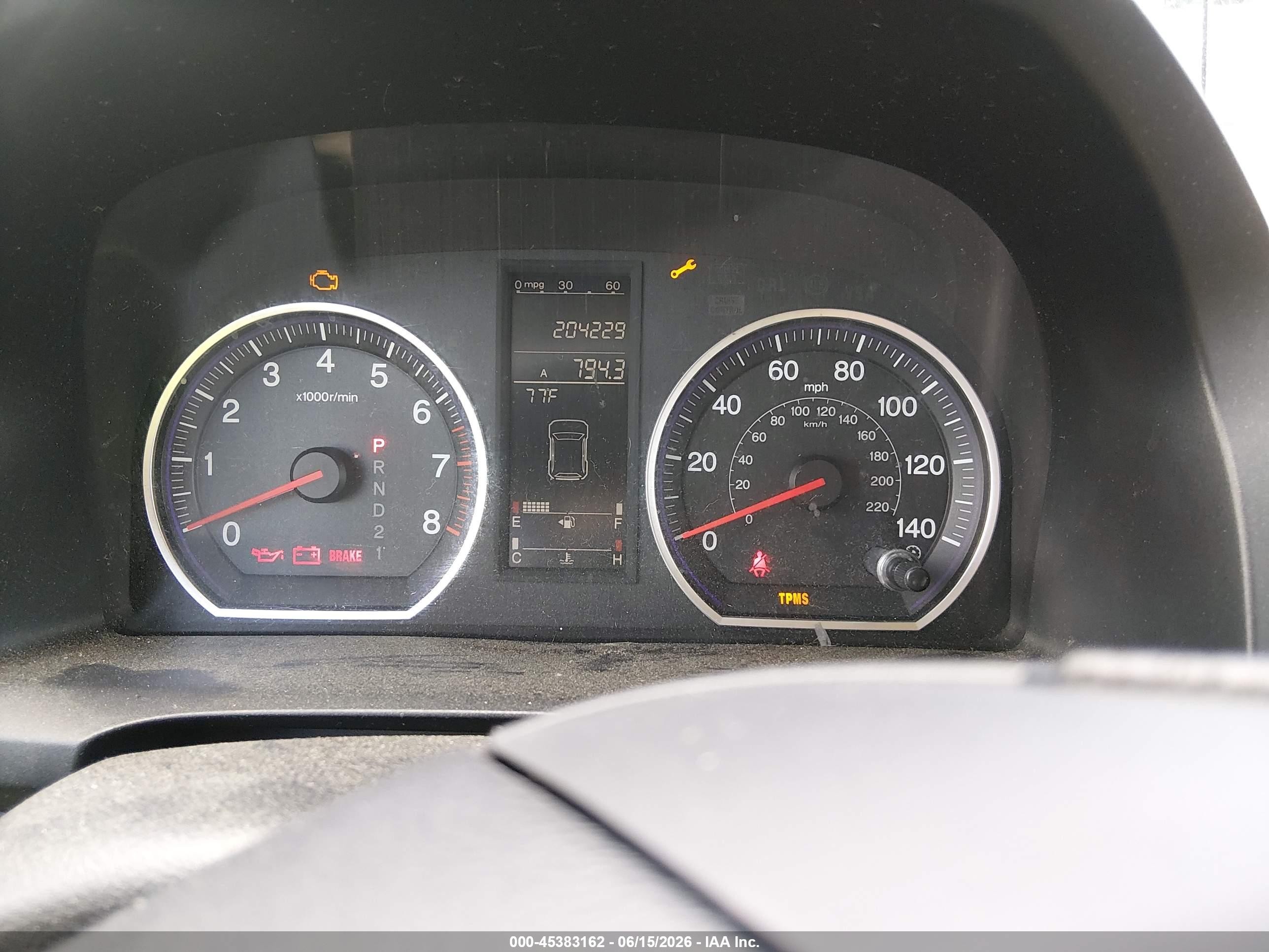 2007 Honda Cr-v Ex Gold vin: JHLRE38577C008246