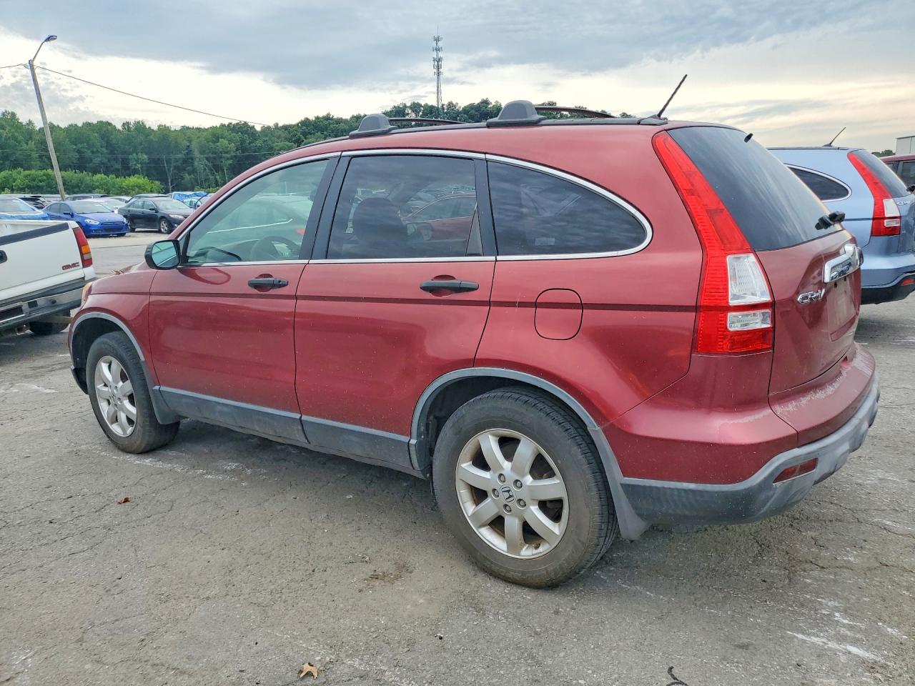 2007 Honda Cr-v Ex Maroon vin: JHLRE38577C012958