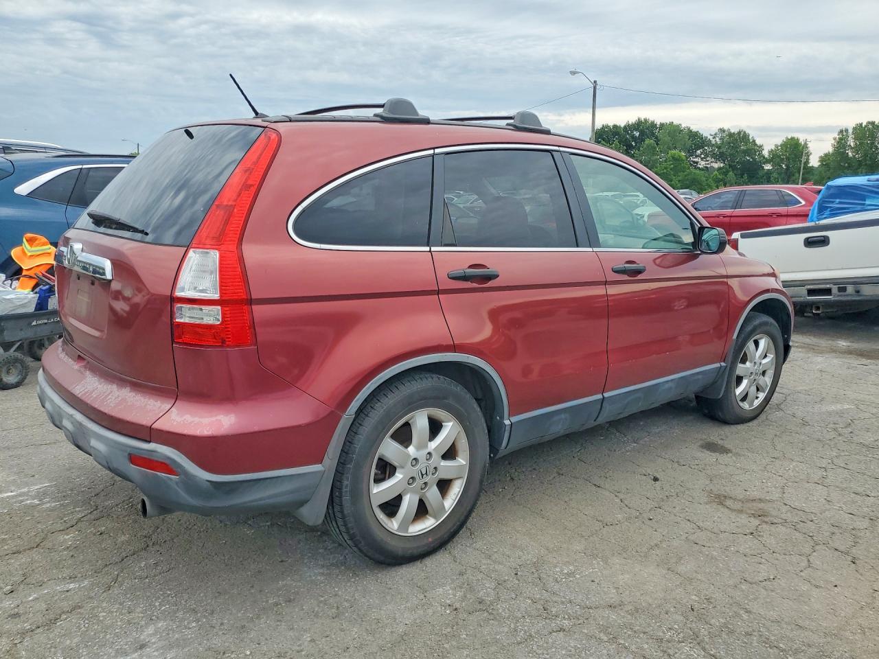2007 Honda Cr-v Ex Maroon vin: JHLRE38577C012958