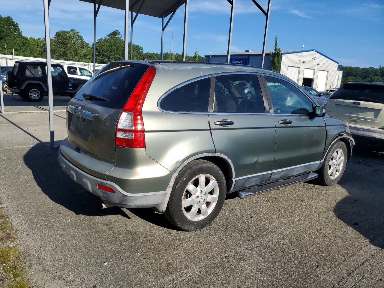 2007 Honda Cr-v Ex Green vin: JHLRE38577C026715