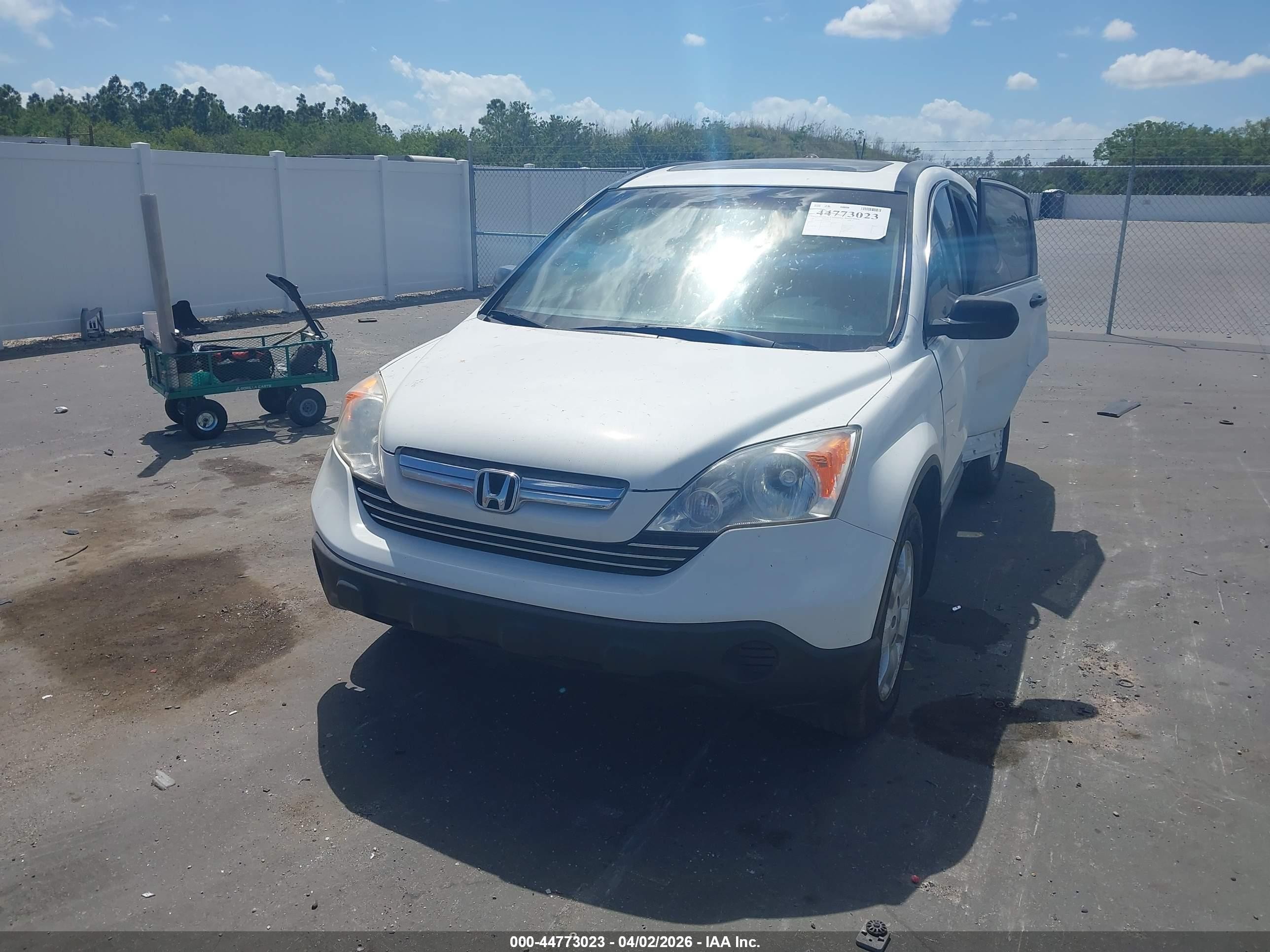 2007 Honda Cr-v Ex Белый vin: JHLRE38577C056054
