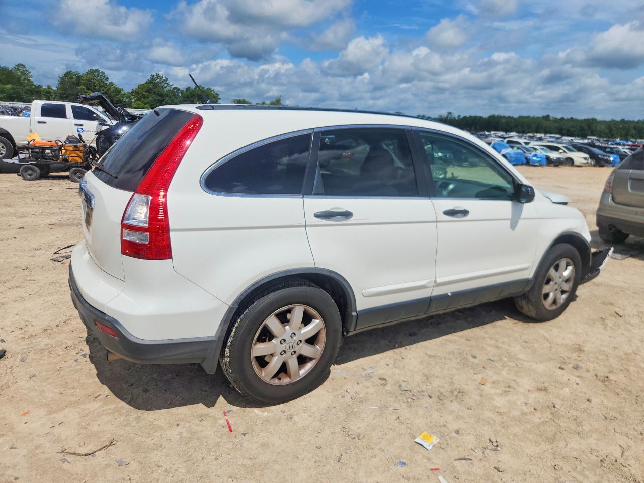 2007 Honda Cr-v Ex White vin: JHLRE38577C069421