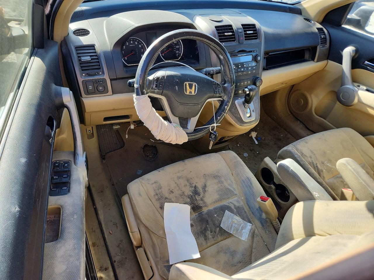 2007 Honda Cr-v Ex Black vin: JHLRE38577C079012