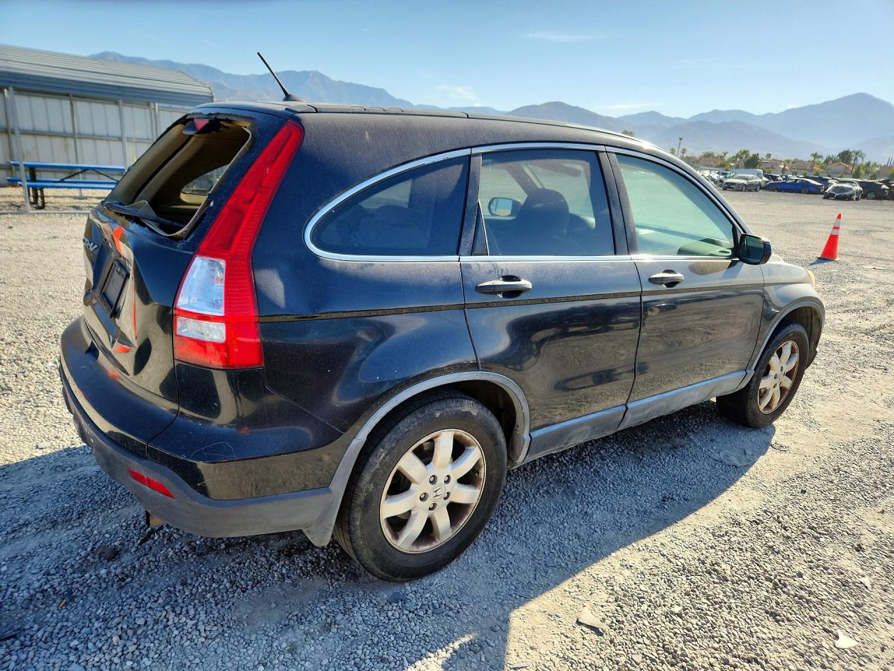 2007 Honda Cr-v Ex Black vin: JHLRE38577C079012