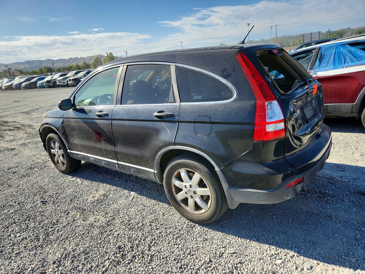 2007 Honda Cr-v Ex Black vin: JHLRE38577C079012