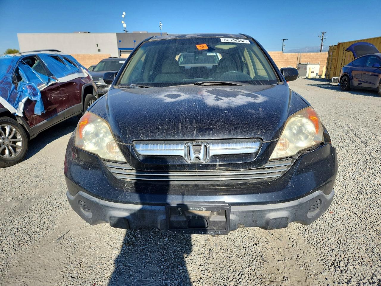 2007 Honda Cr-v Ex Black vin: JHLRE38577C079012
