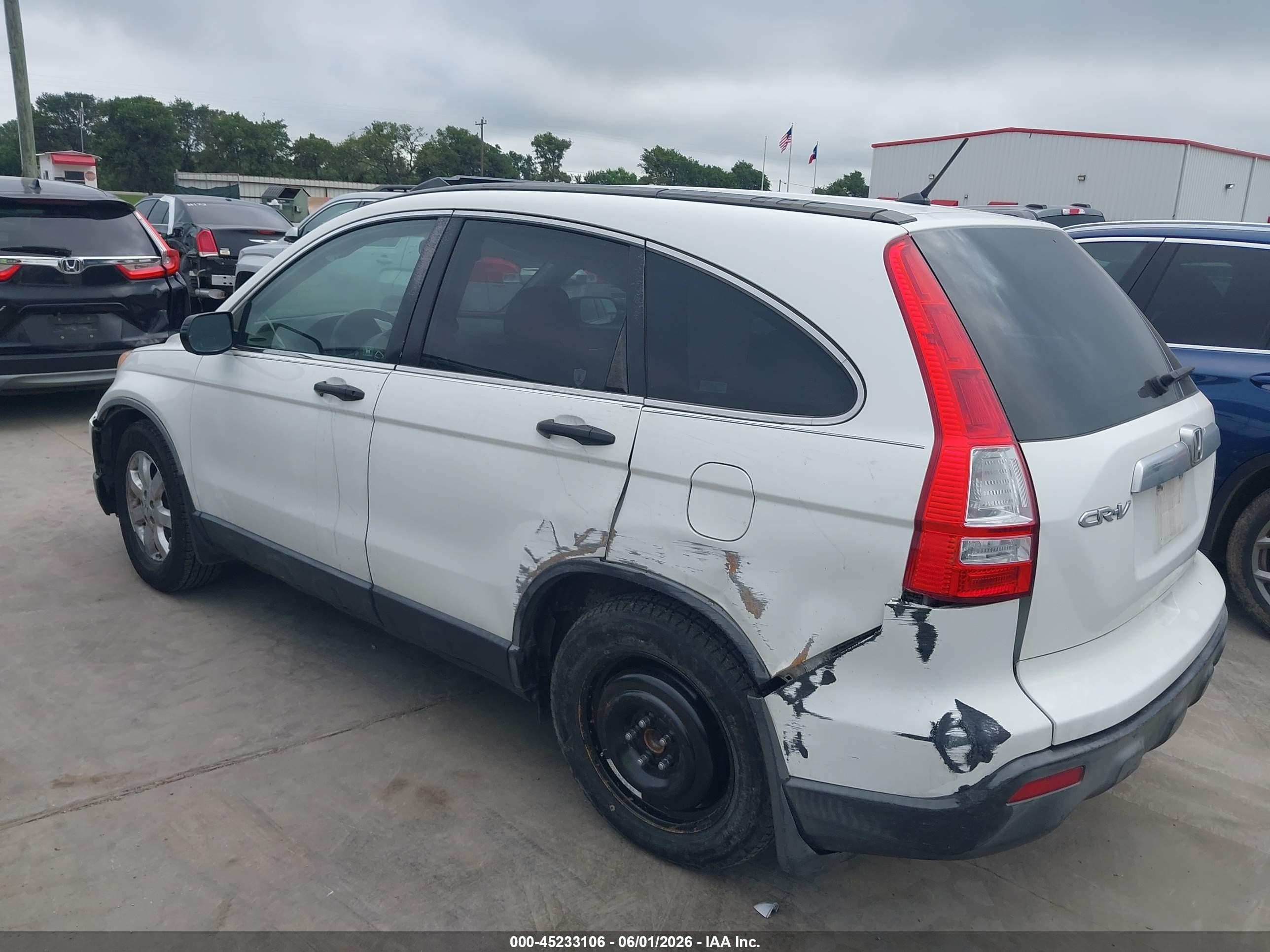 2008 Honda Cr-v Ex White vin: JHLRE38578C005476