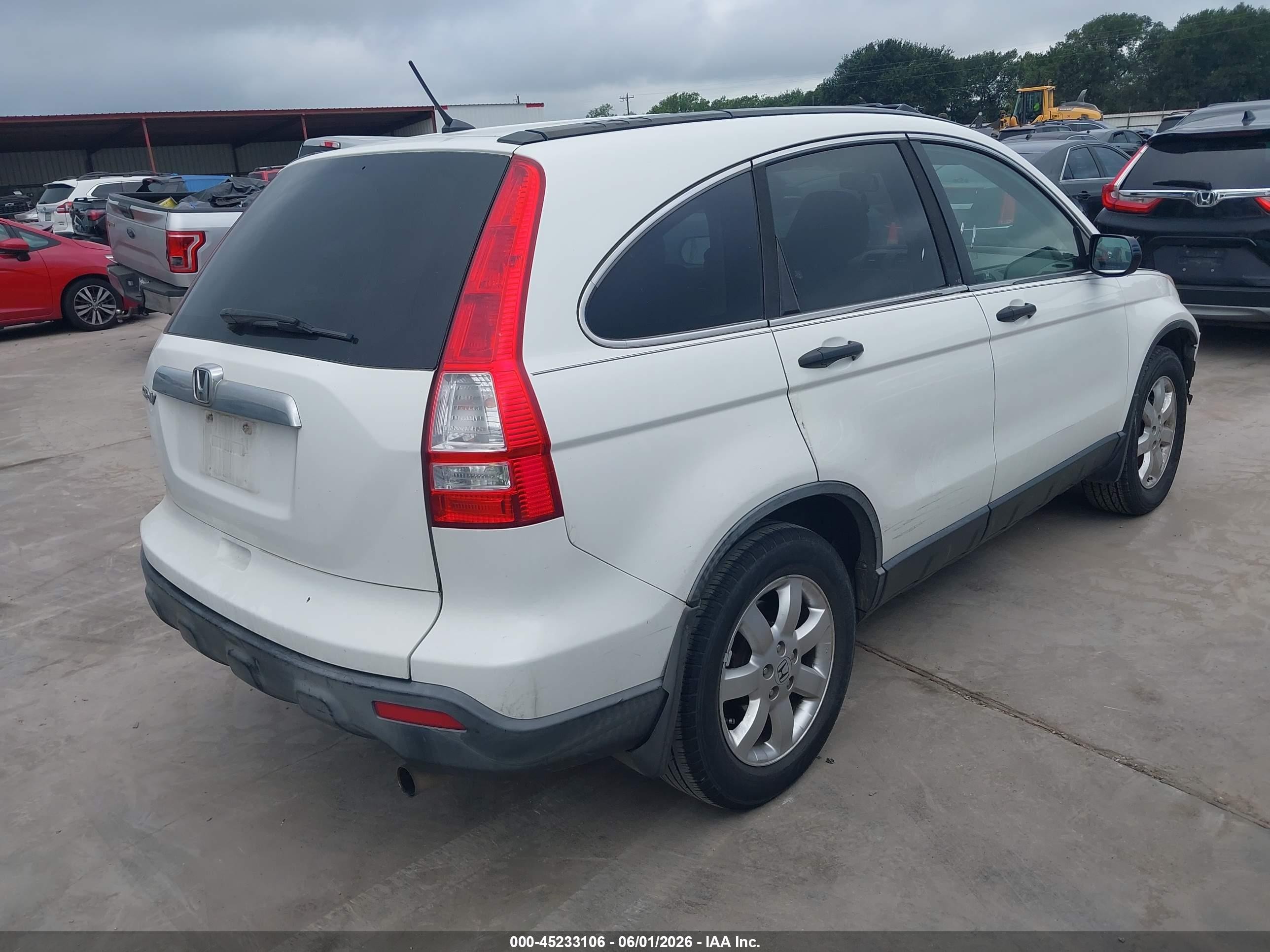 2008 Honda Cr-v Ex White vin: JHLRE38578C005476