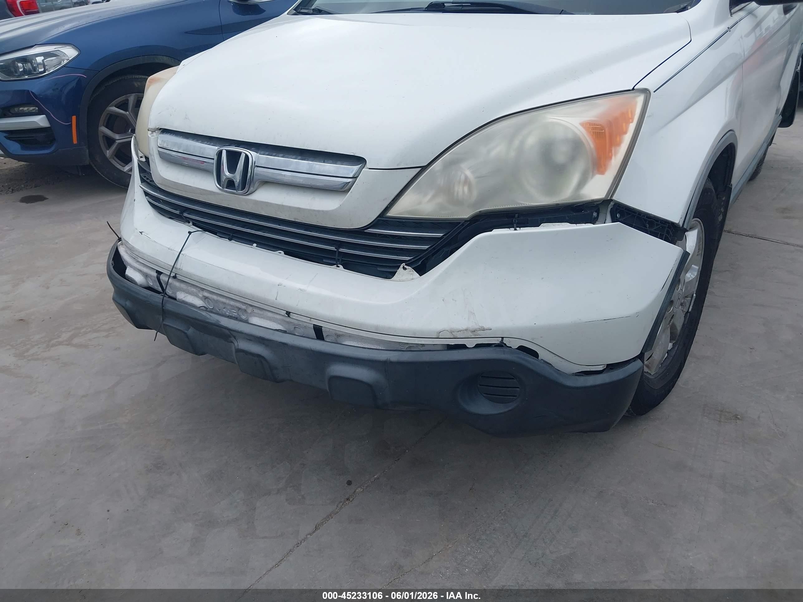 2008 Honda Cr-v Ex White vin: JHLRE38578C005476