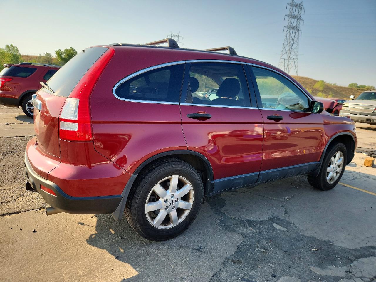 2008 Honda Cr-v Ex Burgundy vin: JHLRE38578C005994