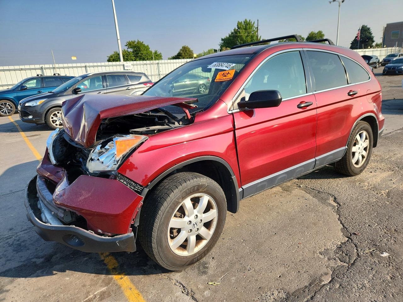 2008 Honda Cr-v Ex Burgundy vin: JHLRE38578C005994