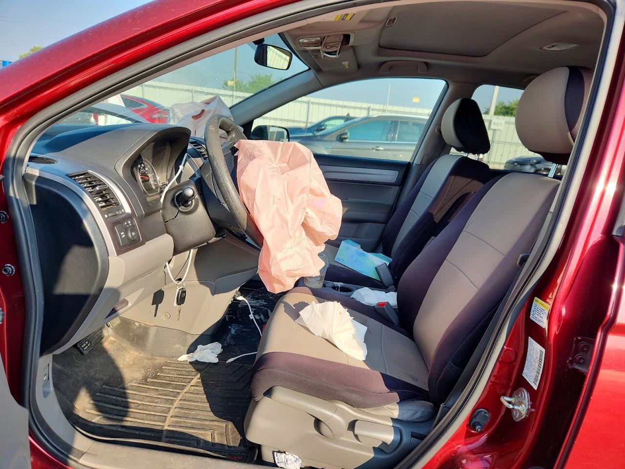 2008 Honda Cr-v Ex Burgundy vin: JHLRE38578C005994