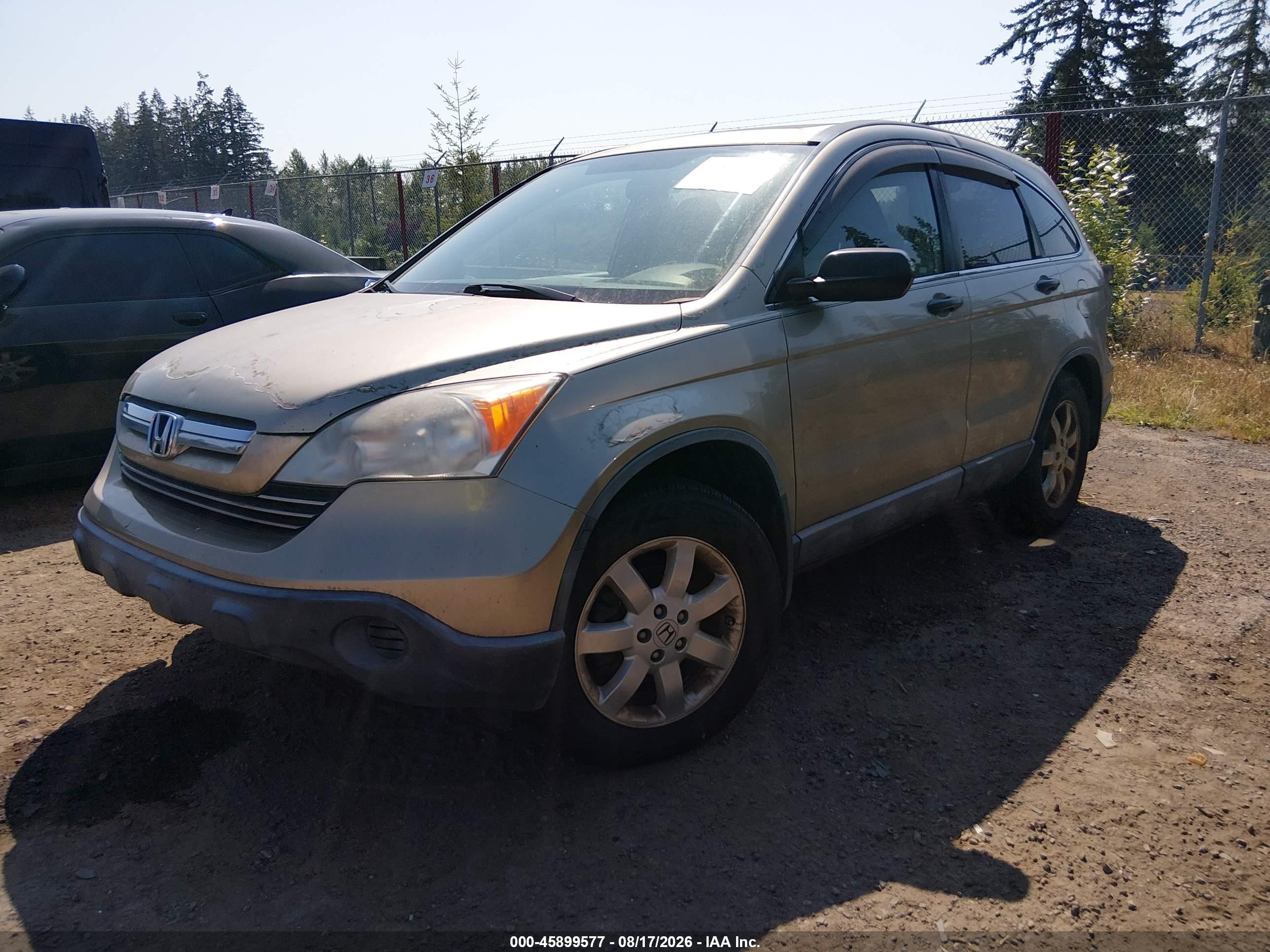 2007 Honda Cr-v Ex Gold vin: JHLRE38587C014640