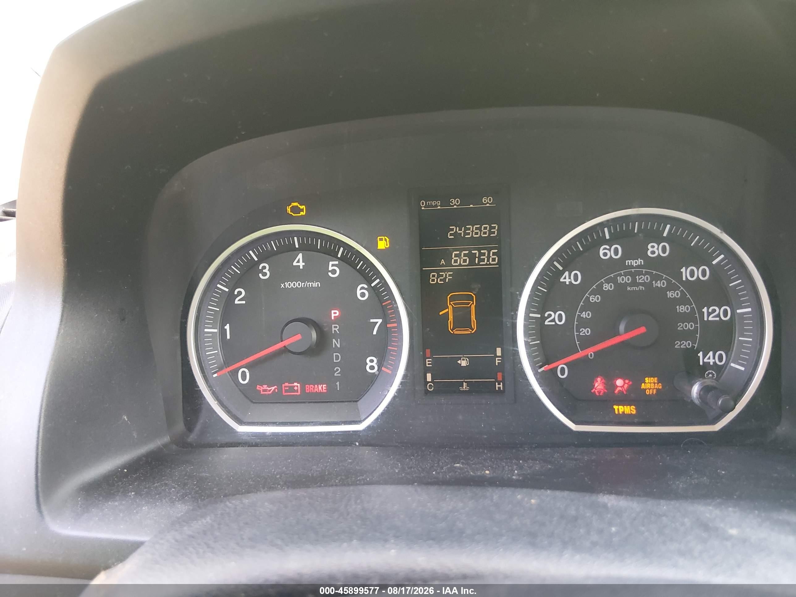 2007 Honda Cr-v Ex Gold vin: JHLRE38587C014640