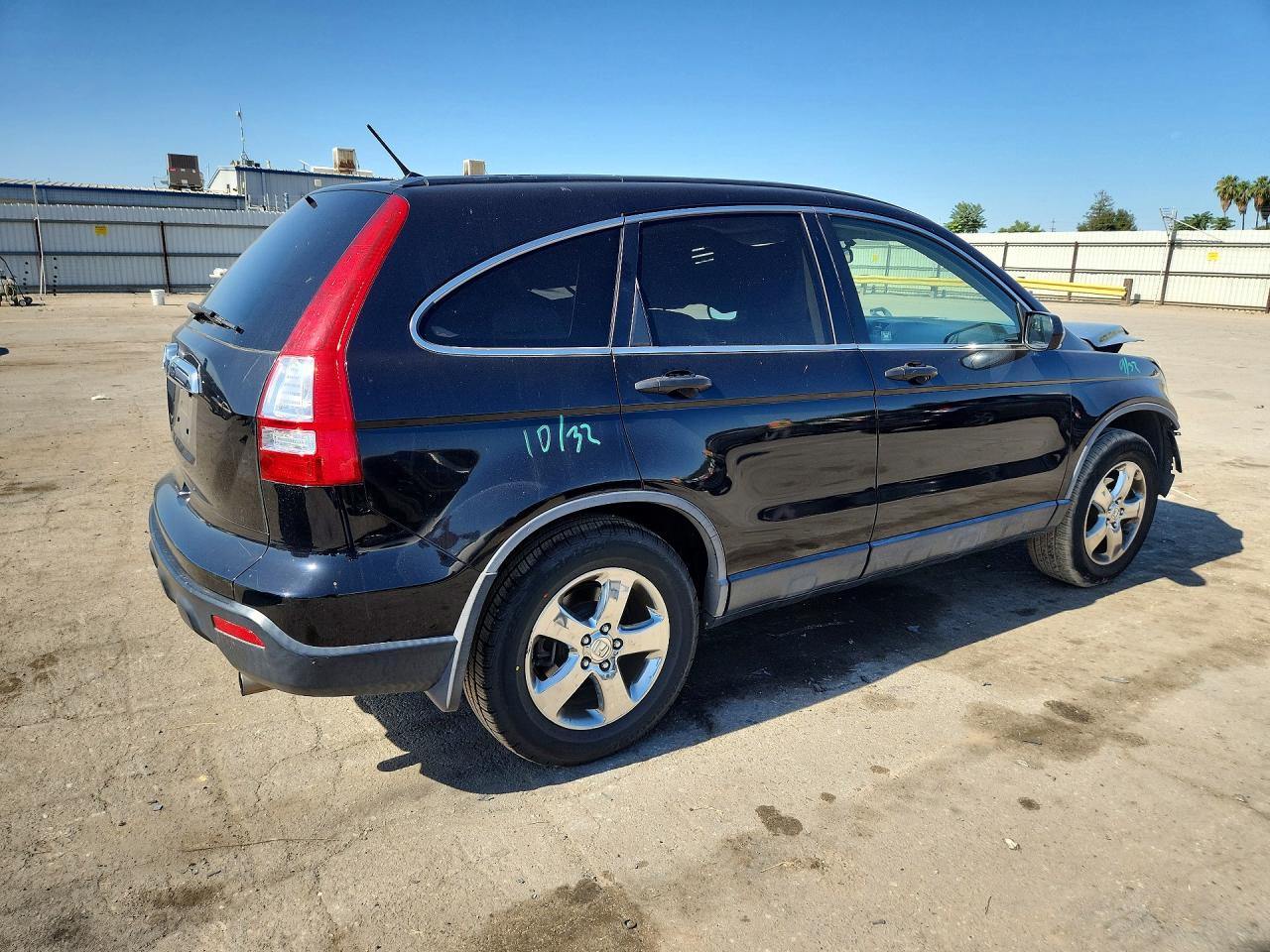 2007 Honda Cr-v Ex Black vin: JHLRE38587C020163