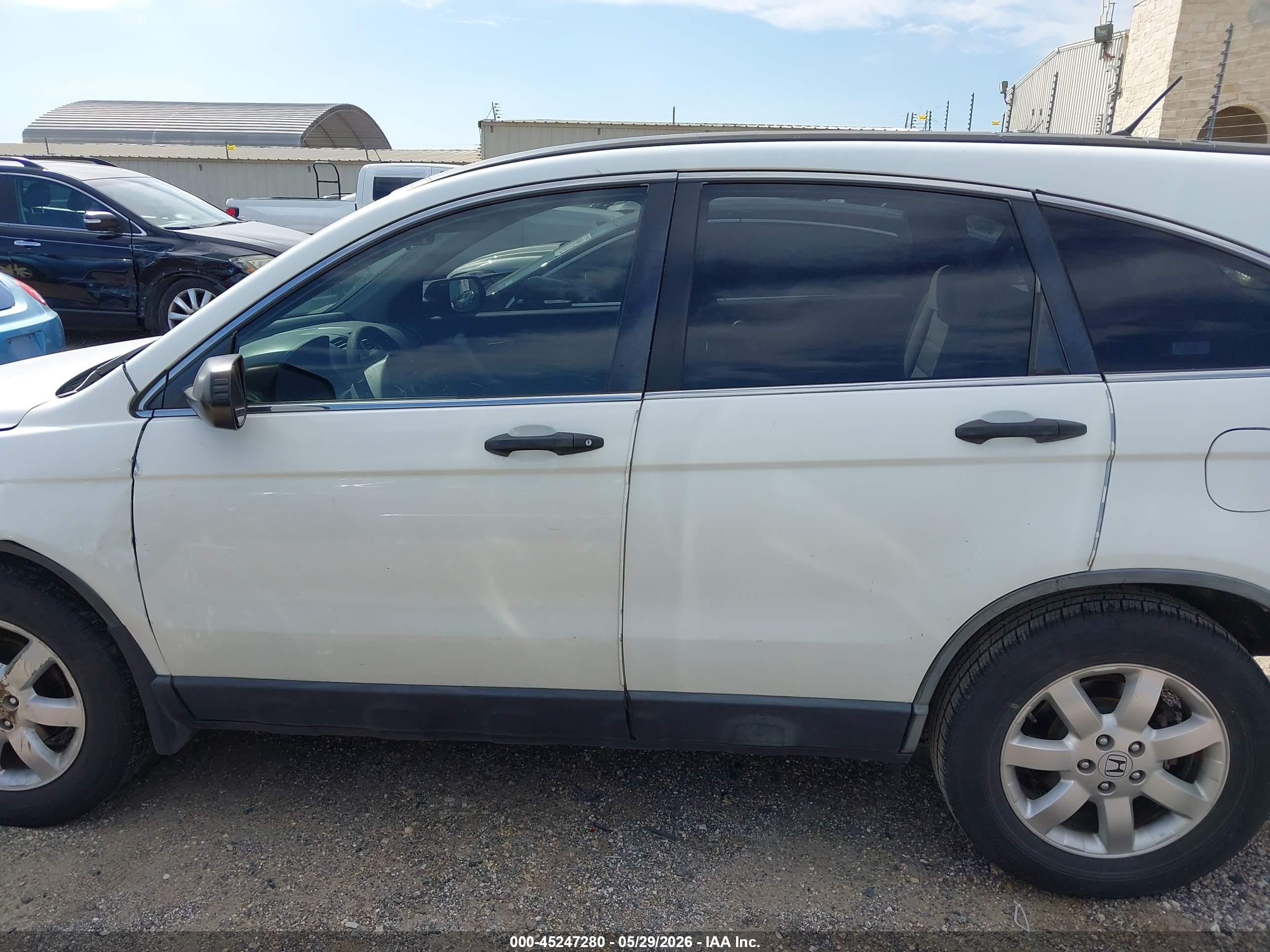 2007 Honda Cr-v Ex White vin: JHLRE38587C027839