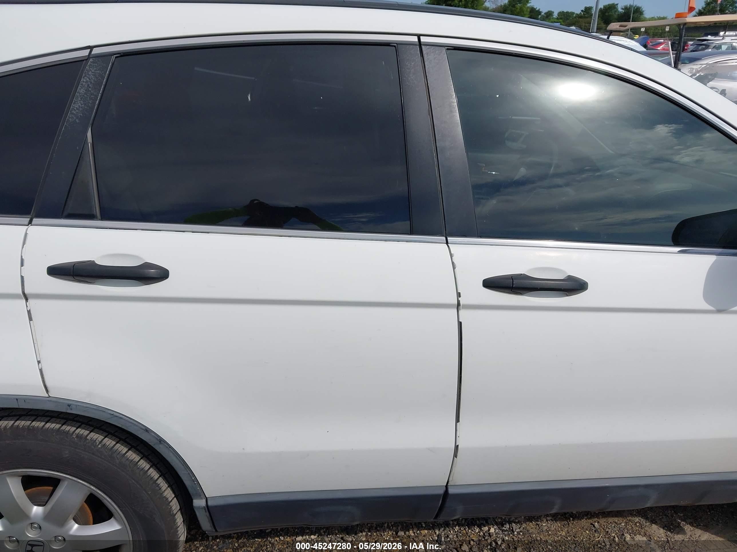 2007 Honda Cr-v Ex White vin: JHLRE38587C027839