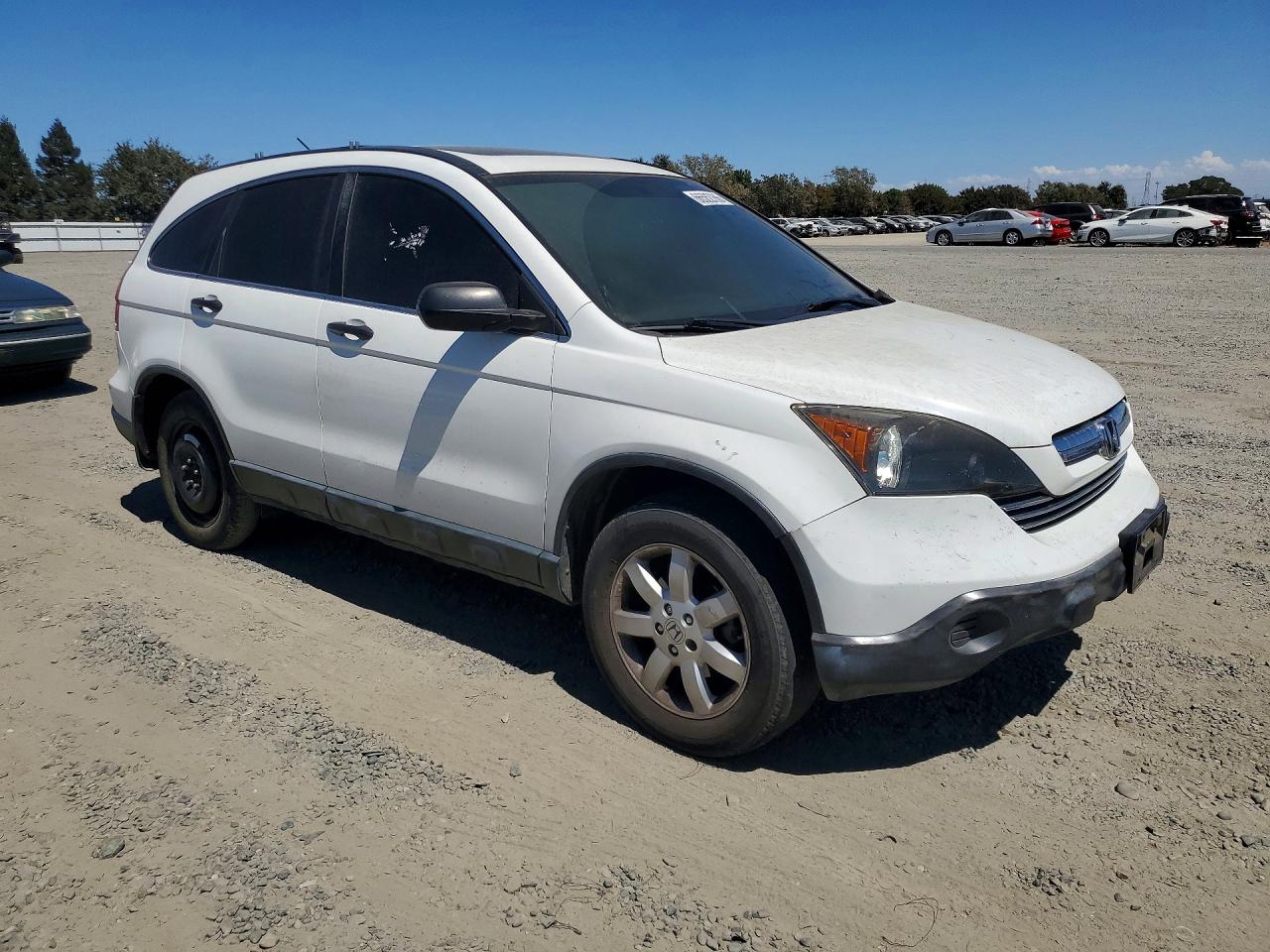2007 Honda Cr-v Ex White vin: JHLRE38587C032426