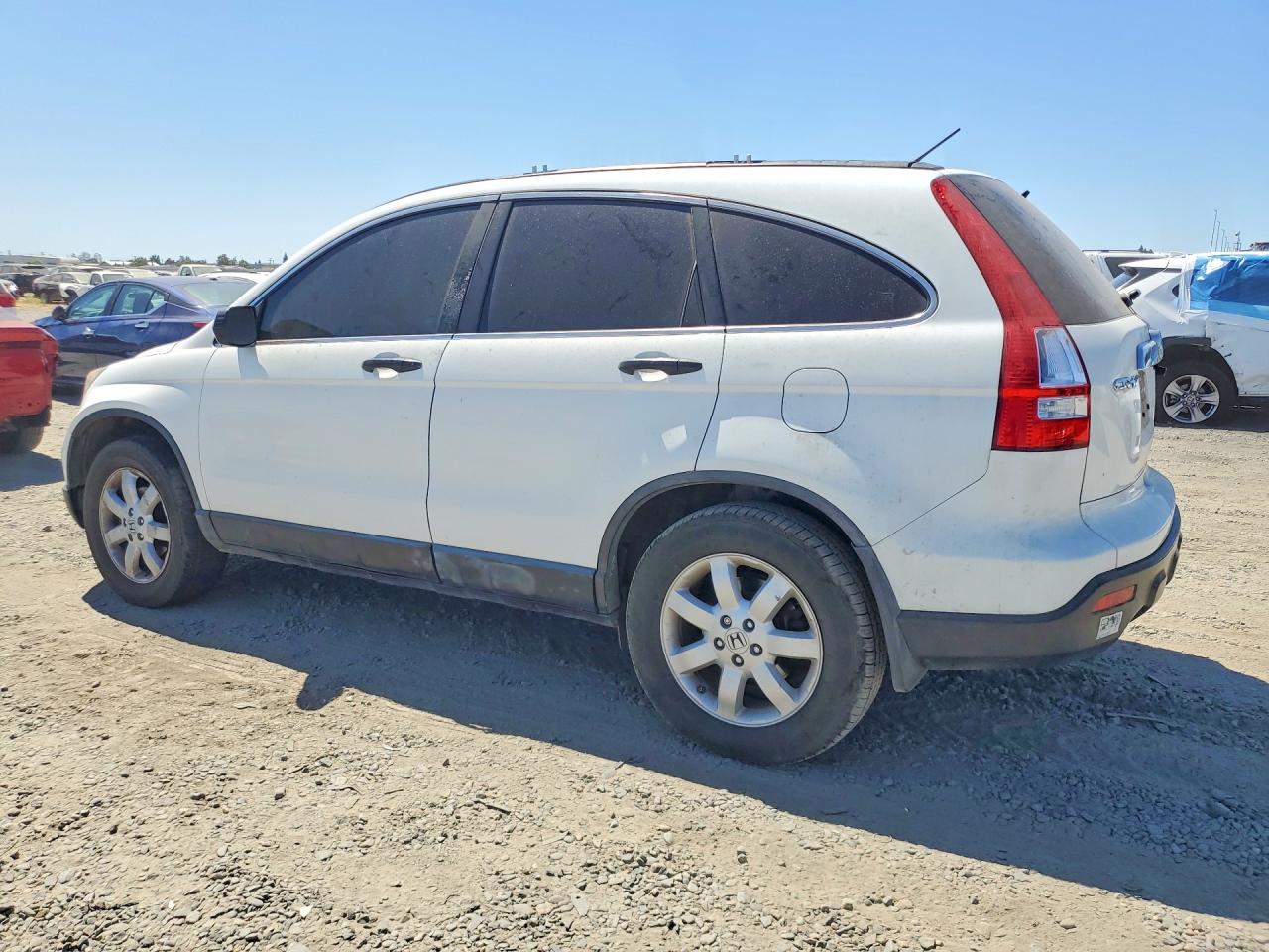 2007 Honda Cr-v Ex White vin: JHLRE38587C032426