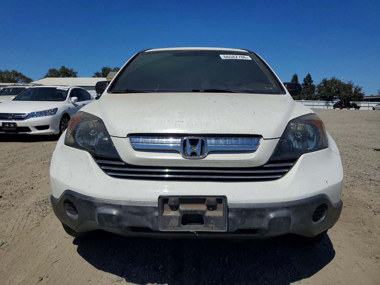 2007 Honda Cr-v Ex White vin: JHLRE38587C032426