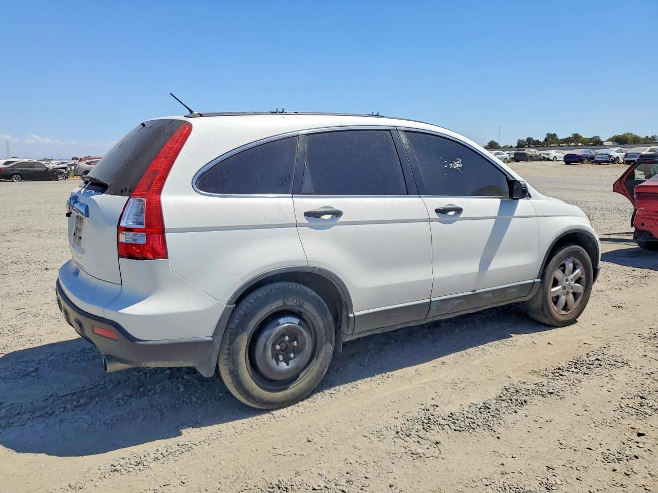 2007 Honda Cr-v Ex White vin: JHLRE38587C032426