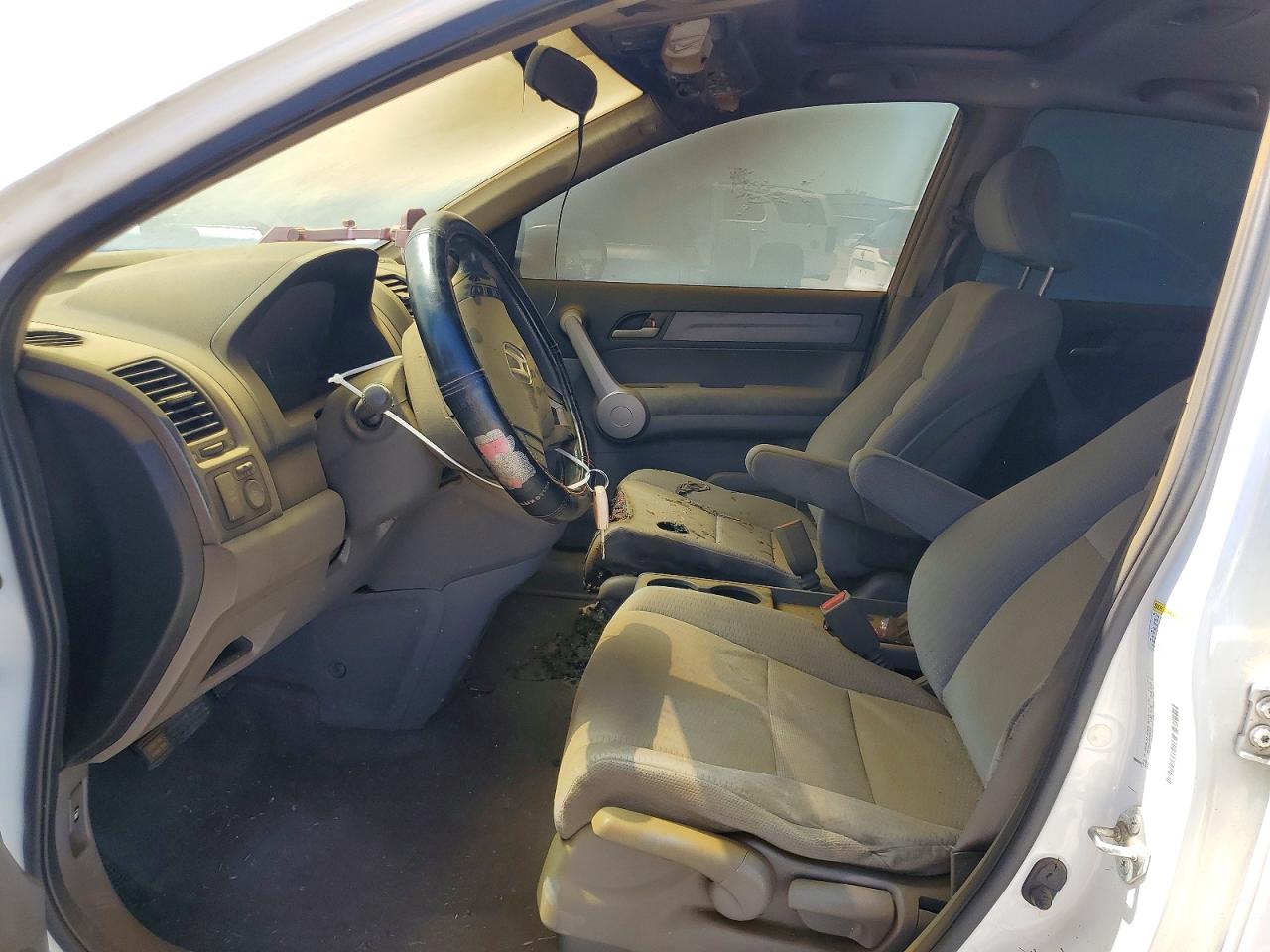 2007 Honda Cr-v Ex White vin: JHLRE38587C032426