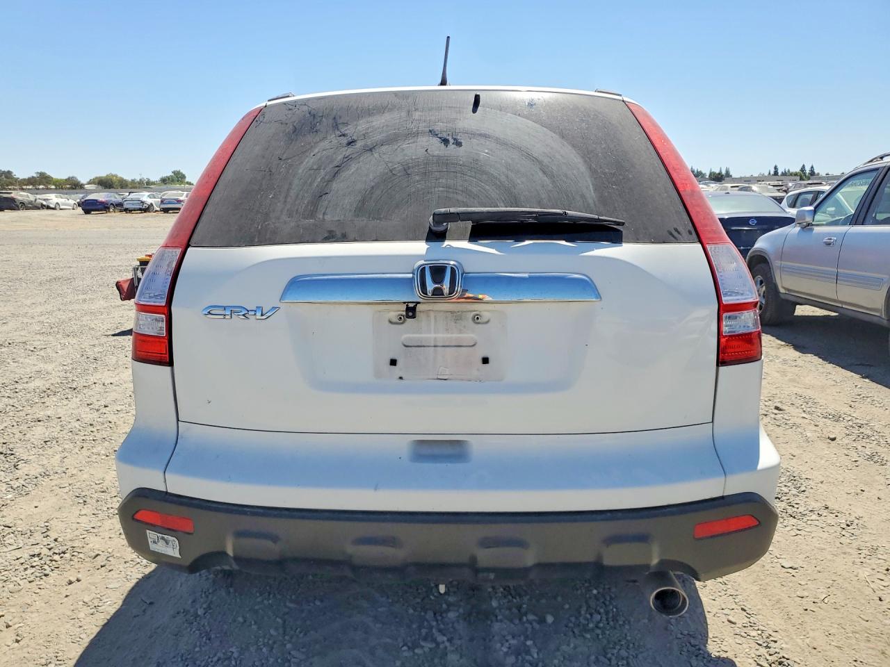 2007 Honda Cr-v Ex White vin: JHLRE38587C032426