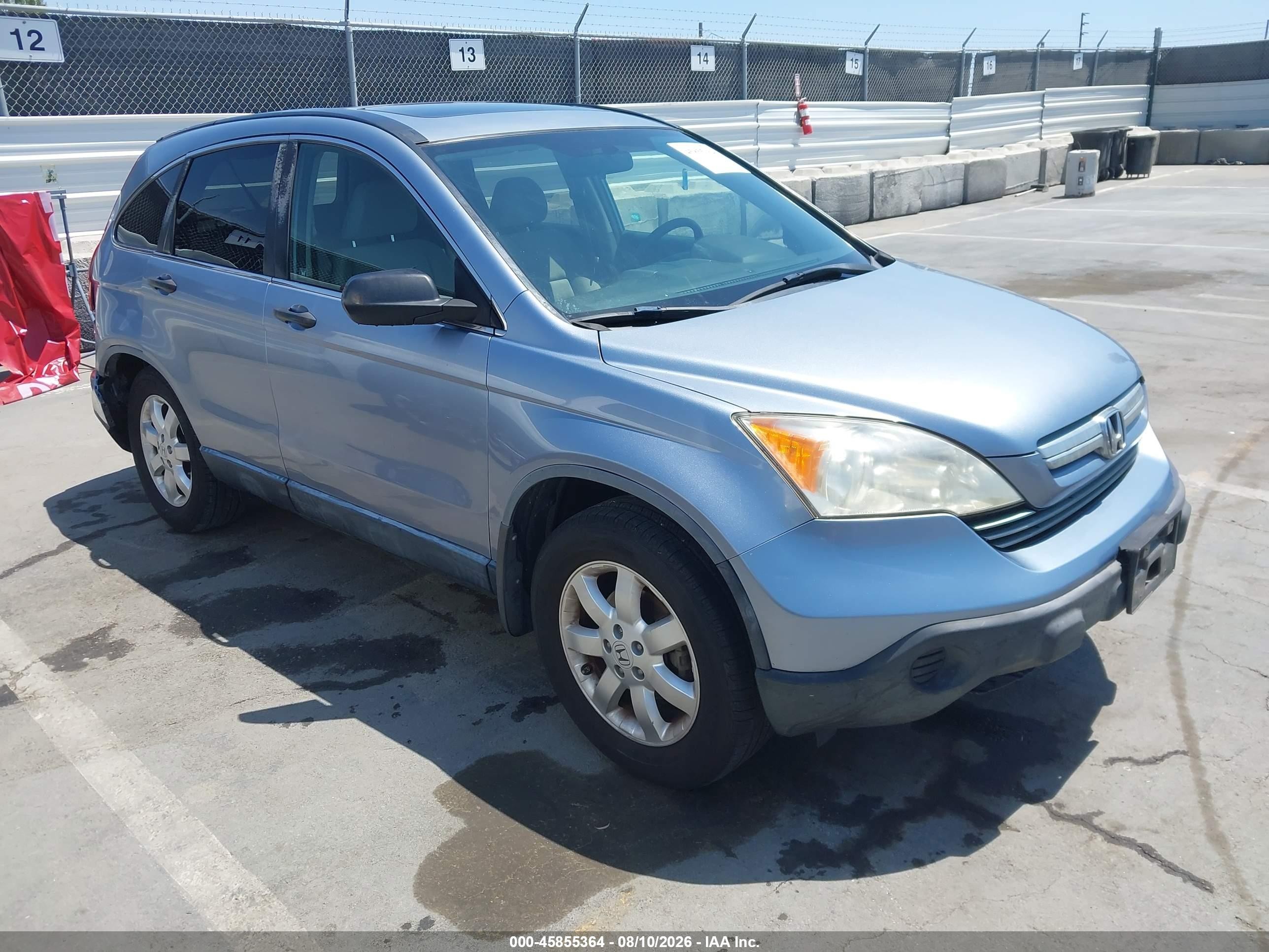 2007 Honda Cr-v Ex Light Blue vin: JHLRE38587C049582