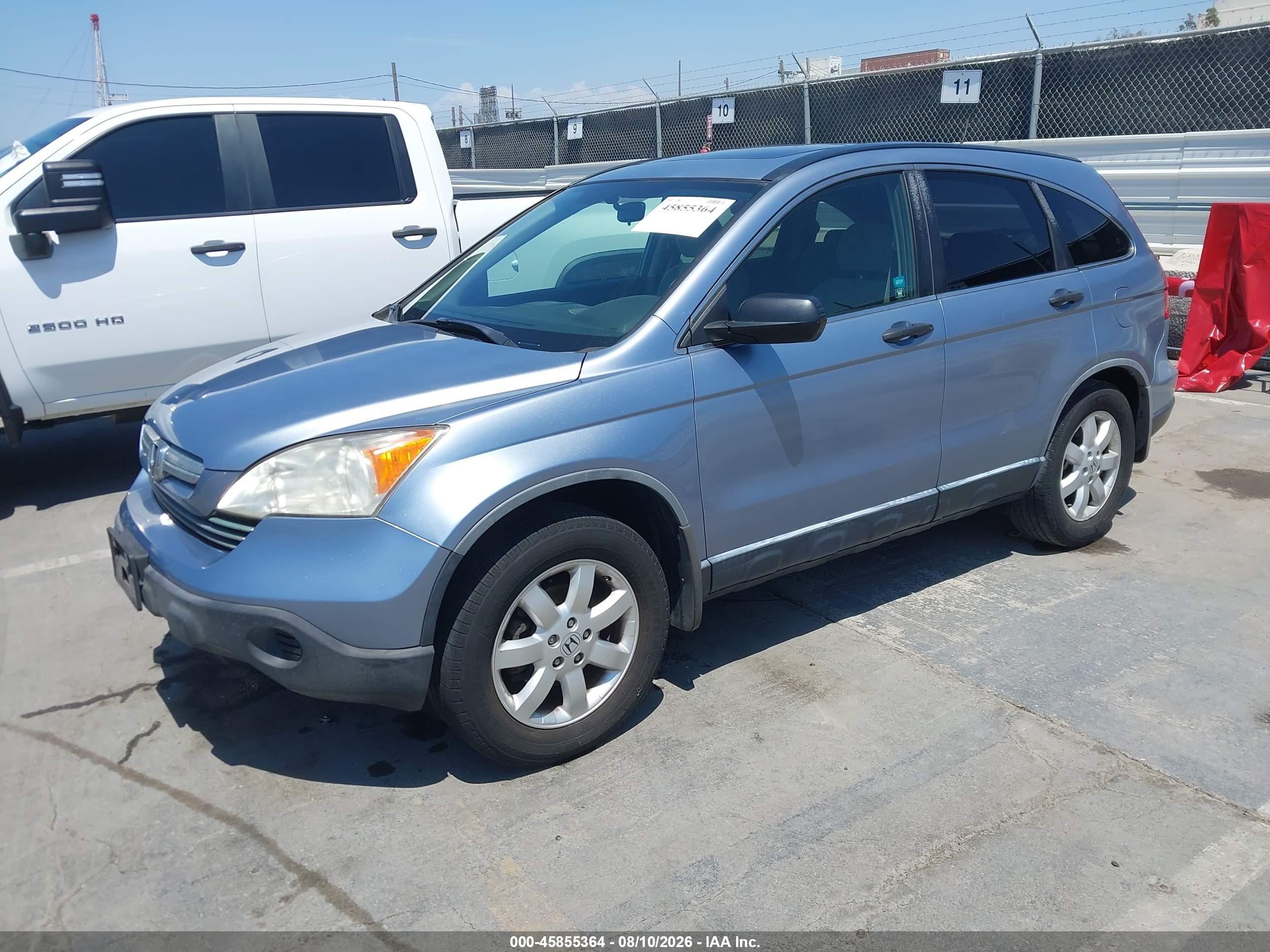 2007 Honda Cr-v Ex Light Blue vin: JHLRE38587C049582
