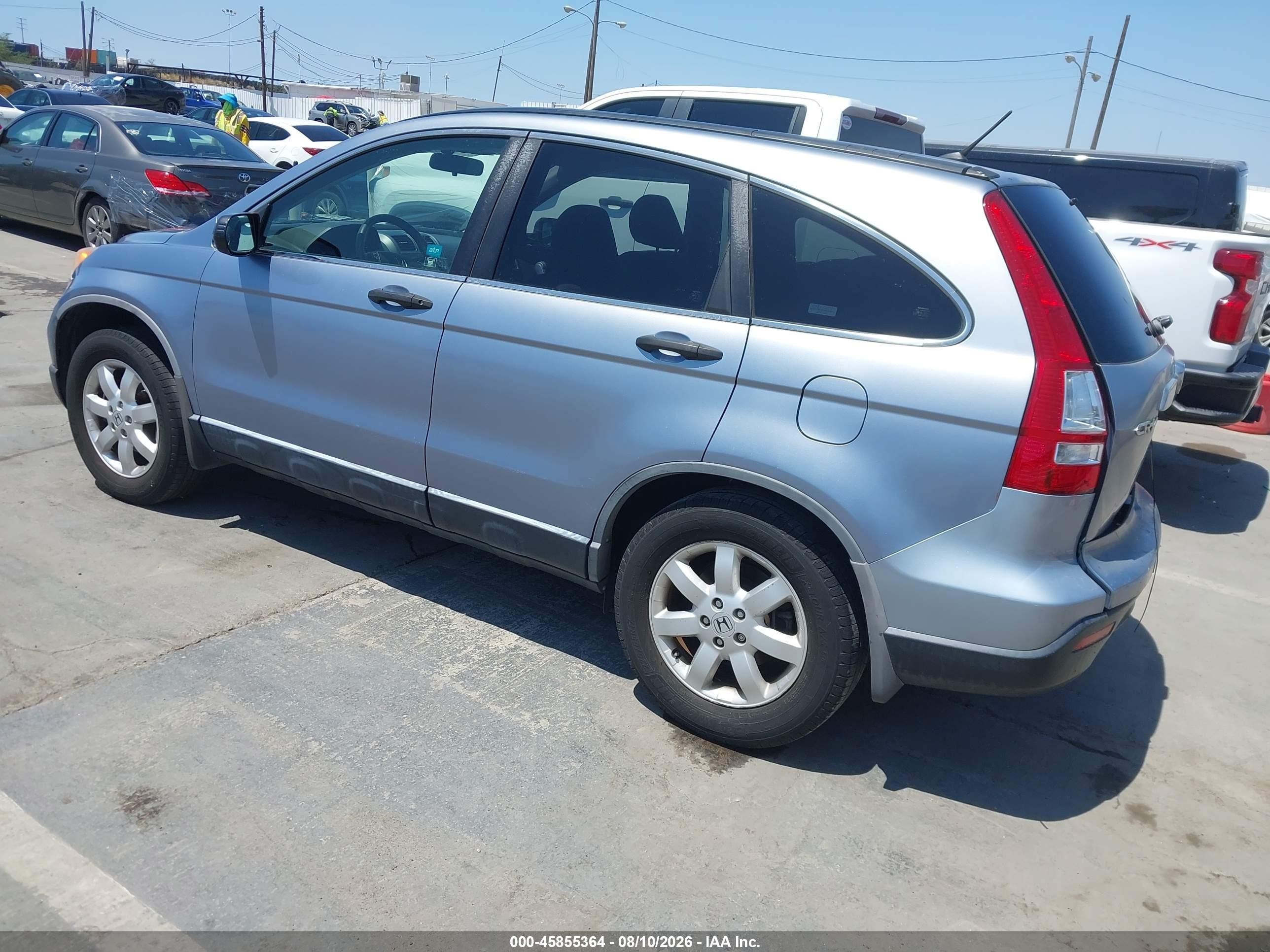 2007 Honda Cr-v Ex Light Blue vin: JHLRE38587C049582