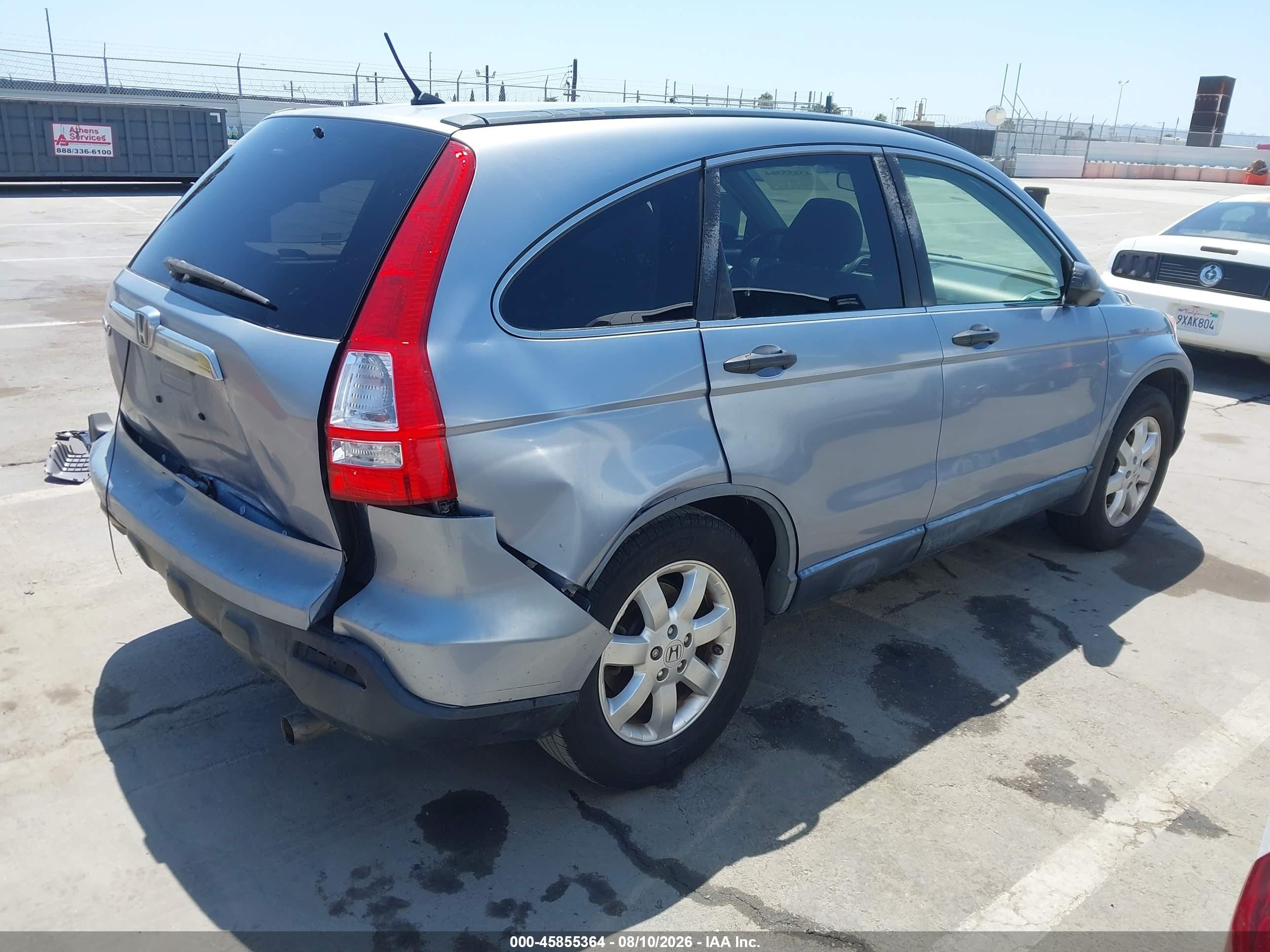 2007 Honda Cr-v Ex Light Blue vin: JHLRE38587C049582