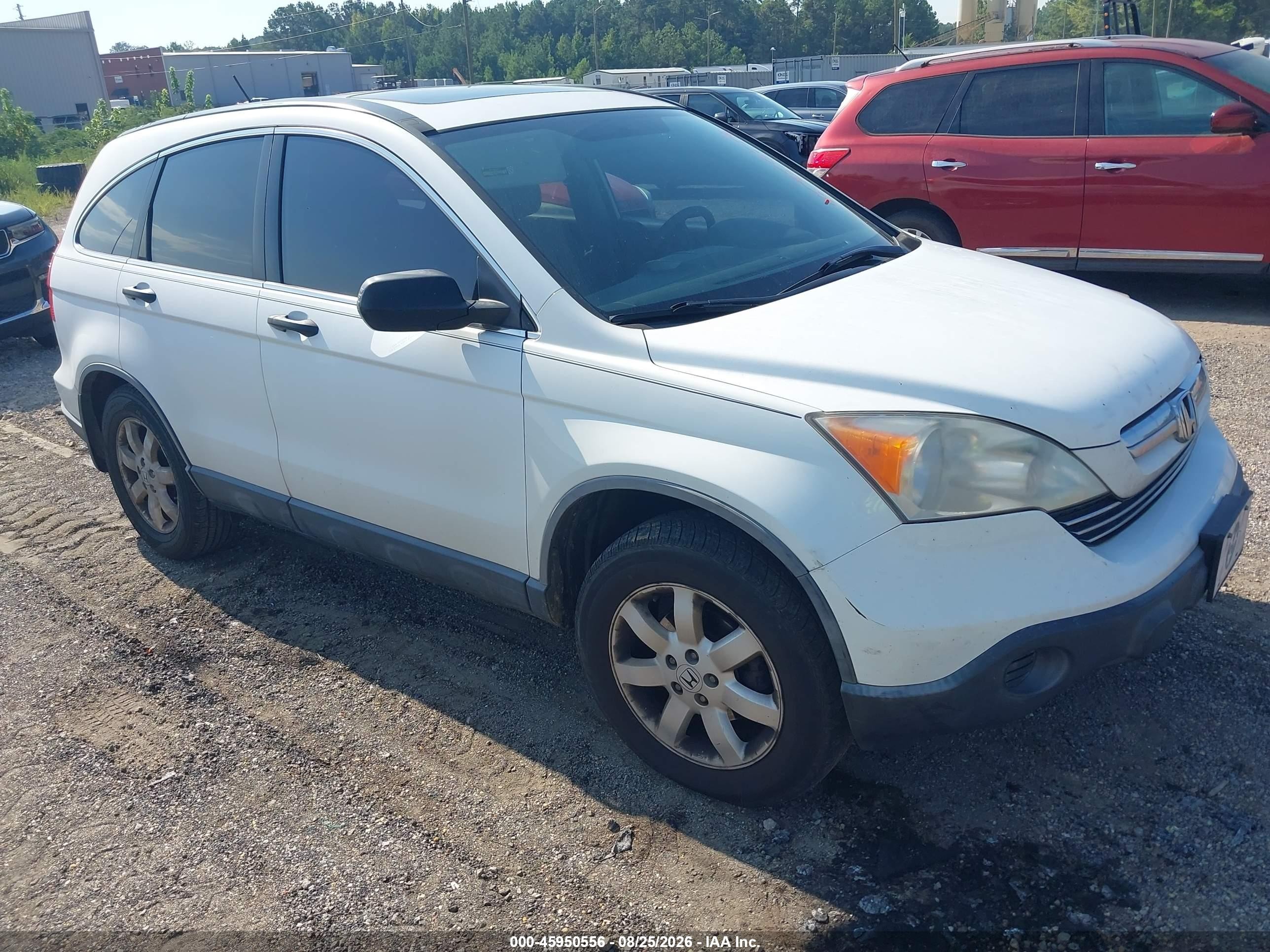 2007 Honda Cr-v Ex White vin: JHLRE38587C056063