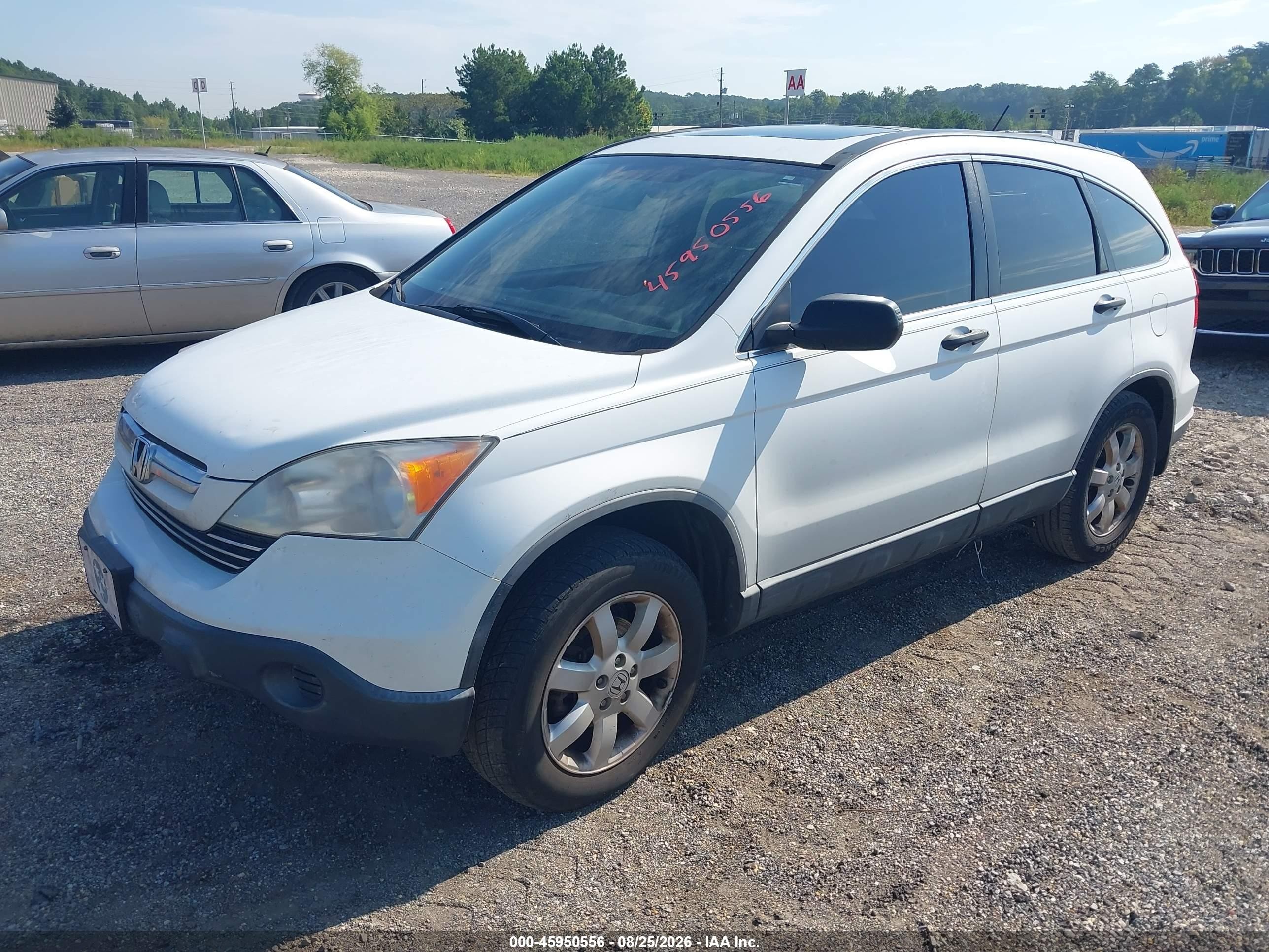2007 Honda Cr-v Ex Белый vin: JHLRE38587C056063