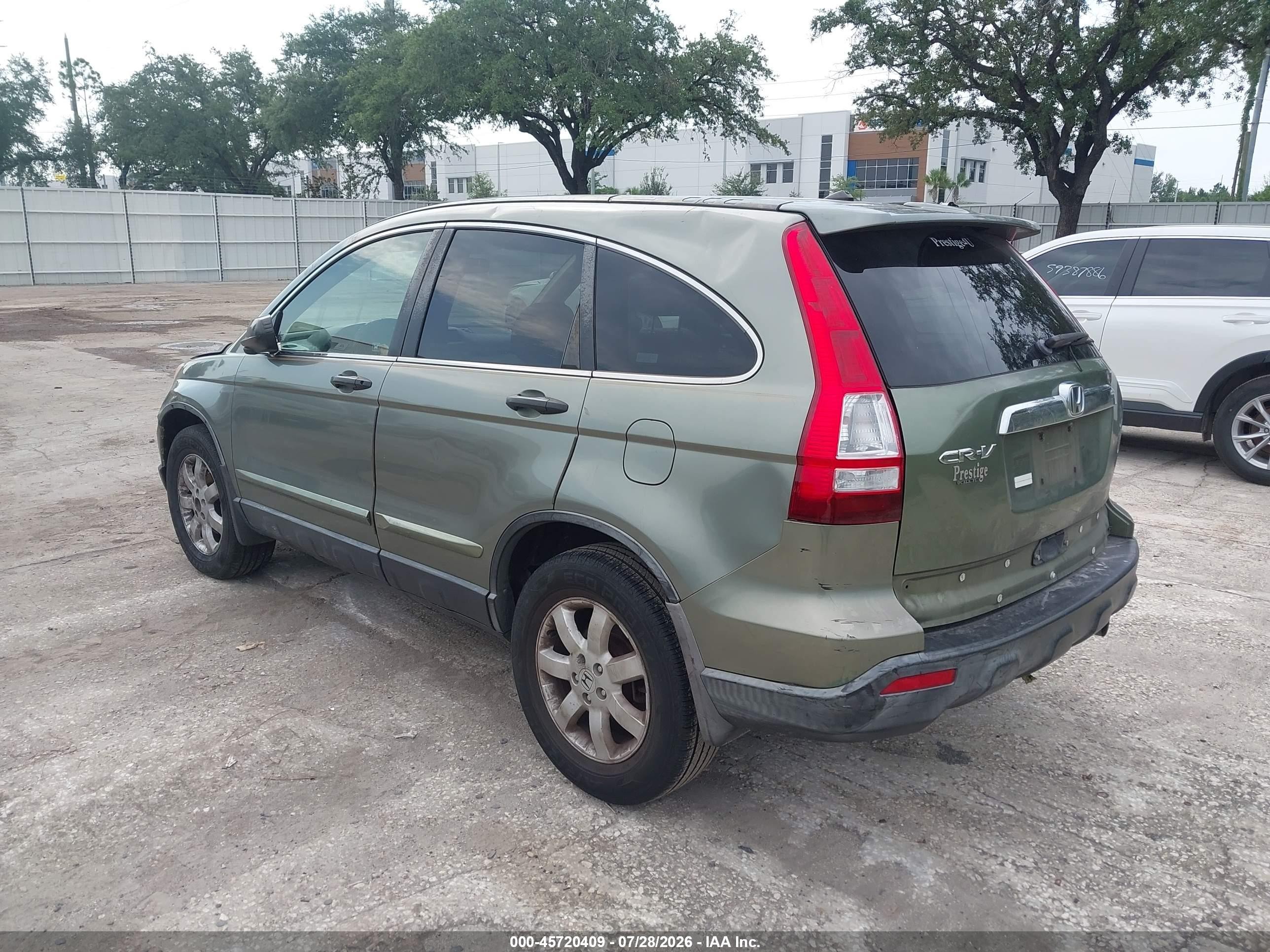 2008 Honda Cr-v Ex Green vin: JHLRE38588C002313