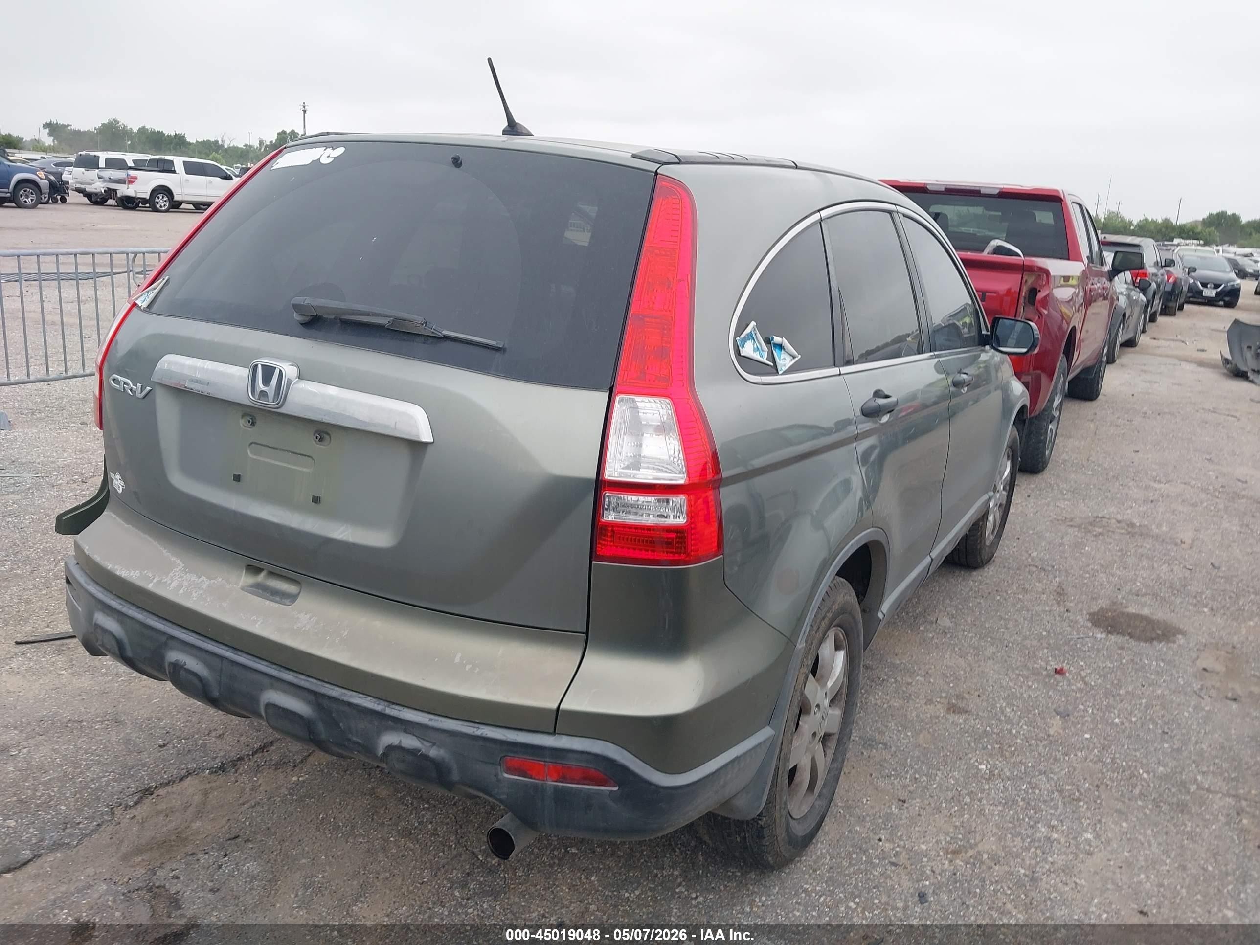 2008 Honda Cr-v Ex Green vin: JHLRE38588C054489