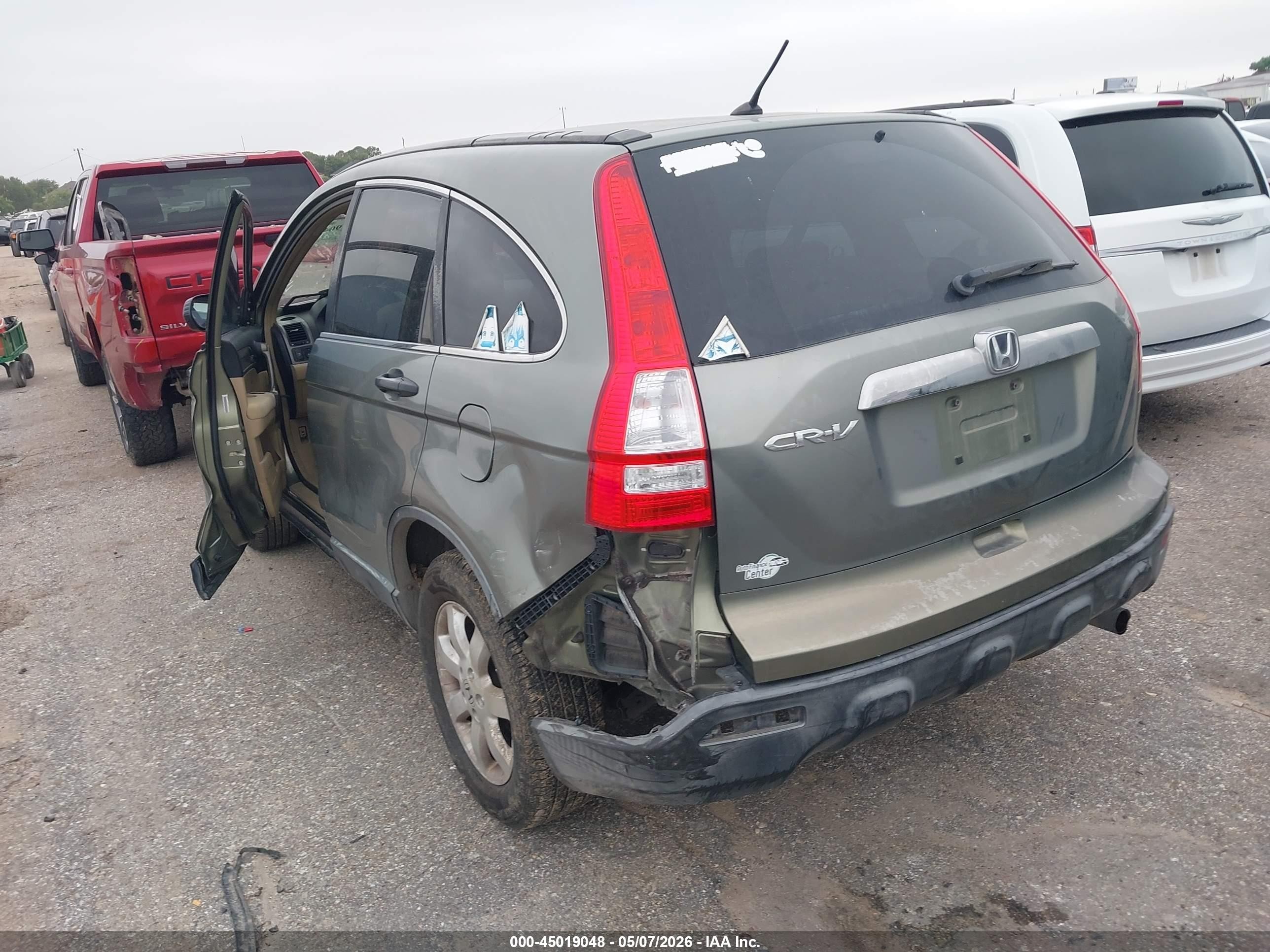 2008 Honda Cr-v Ex Green vin: JHLRE38588C054489