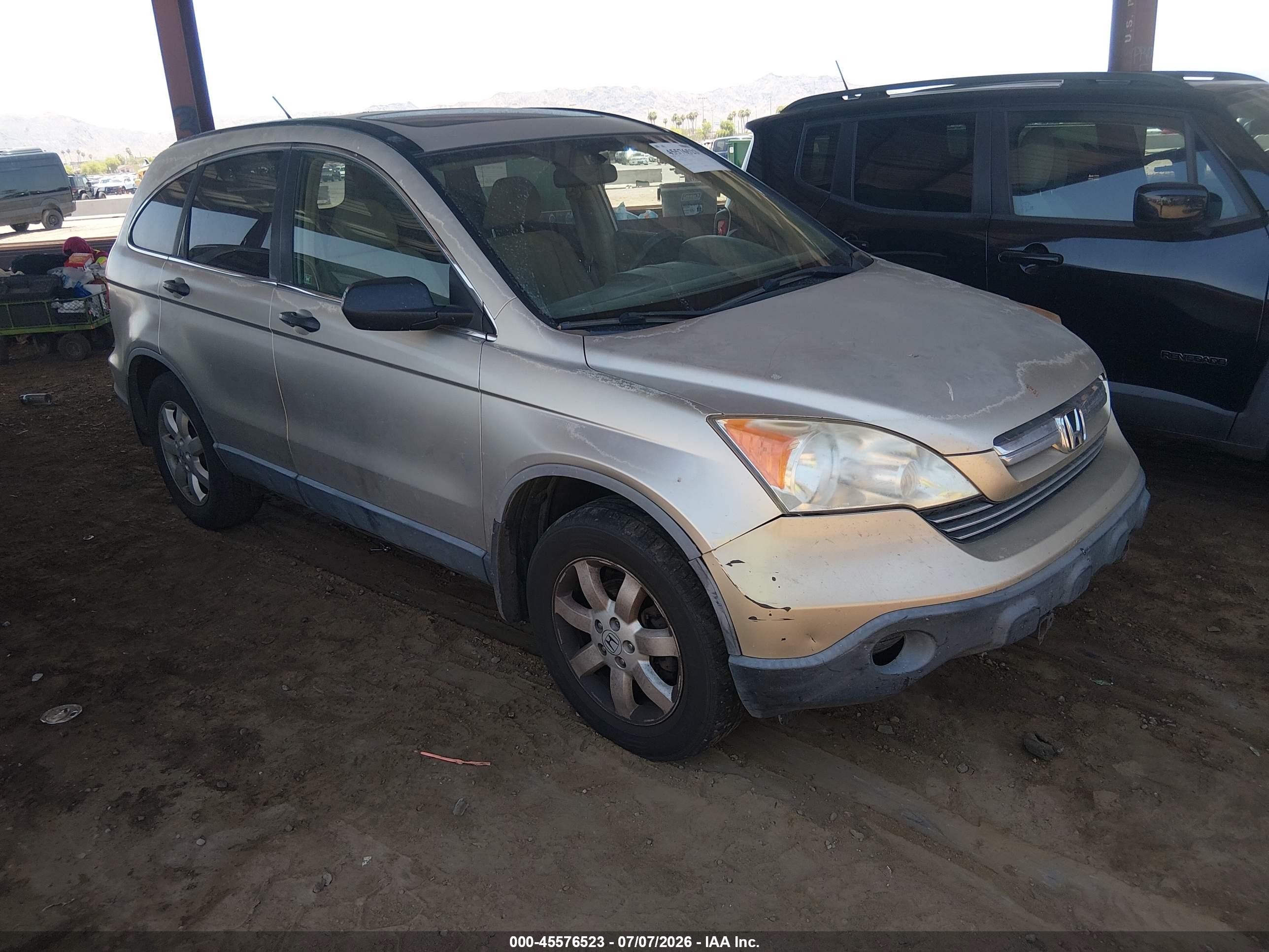 2009 Honda Cr-v Ex Gold vin: JHLRE38589C009733