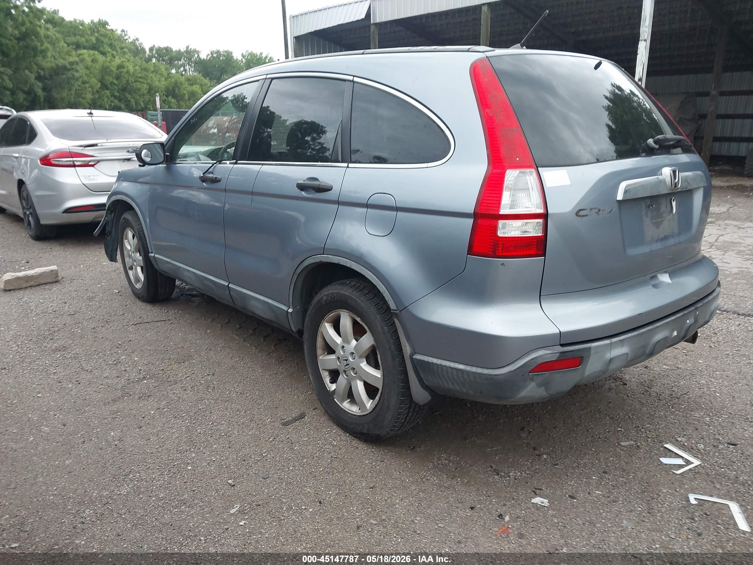 2007 Honda Cr-v Ex Blue vin: JHLRE38597C015697