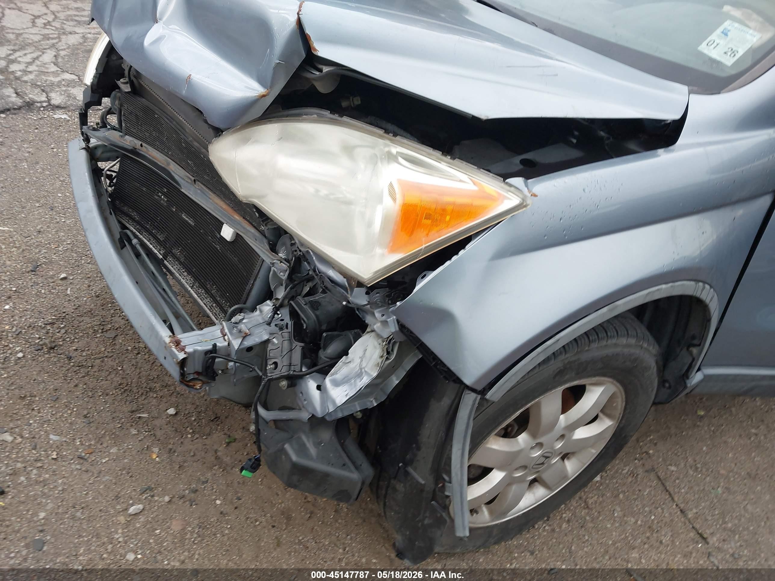 2007 Honda Cr-v Ex Blue vin: JHLRE38597C015697