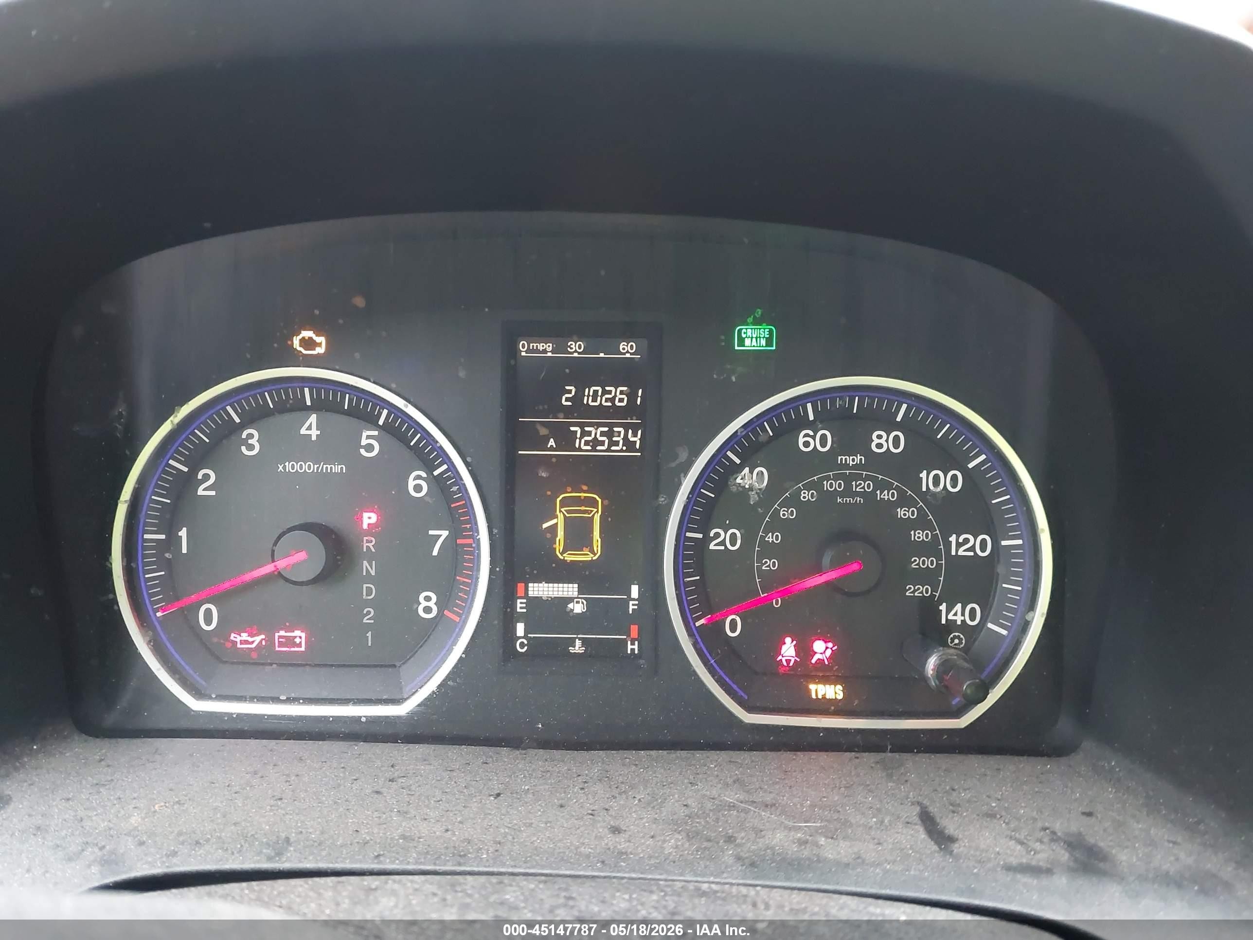 2007 Honda Cr-v Ex Blue vin: JHLRE38597C015697