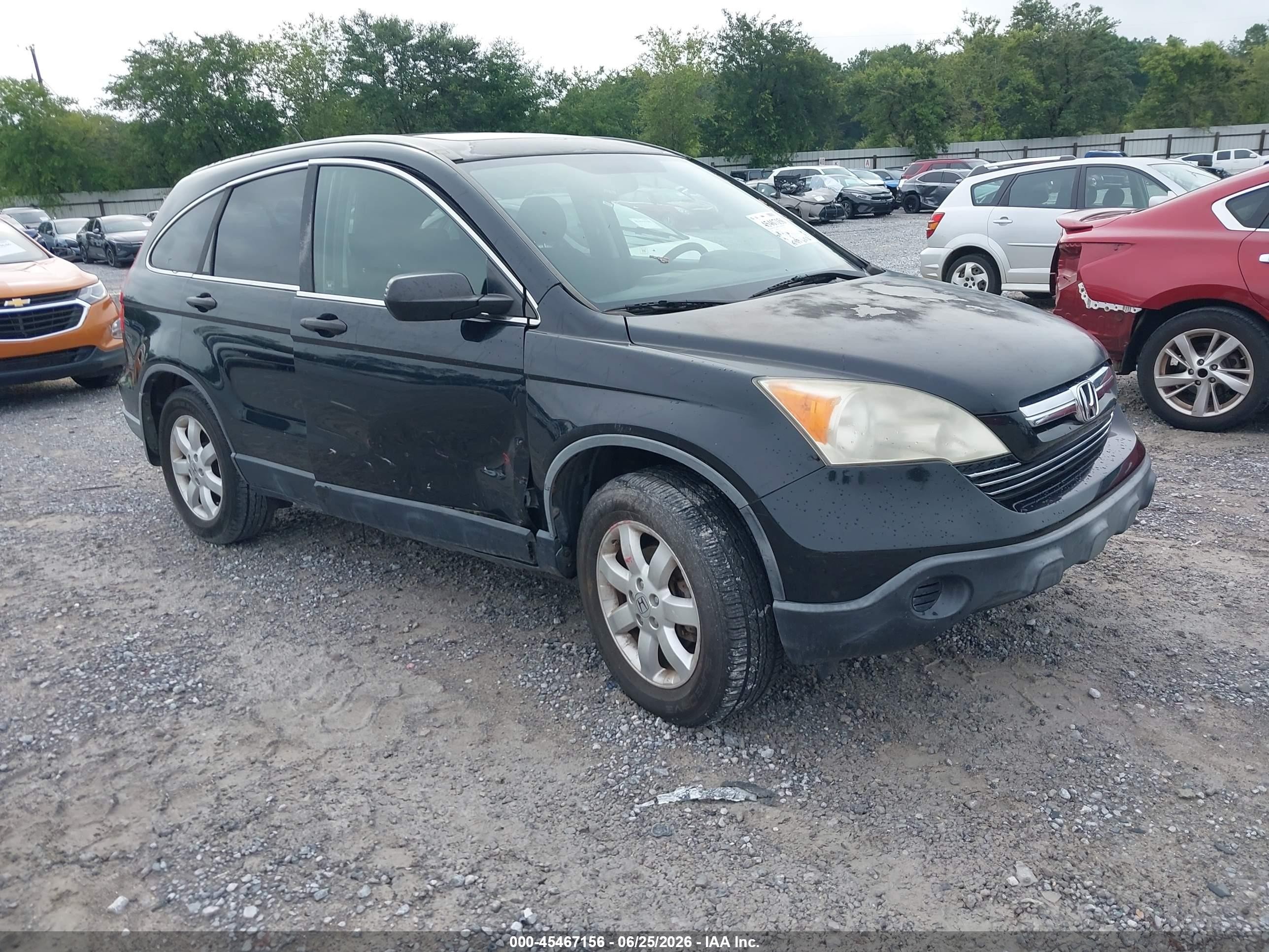 2008 Honda Cr-v Ex Black vin: JHLRE38598C005186