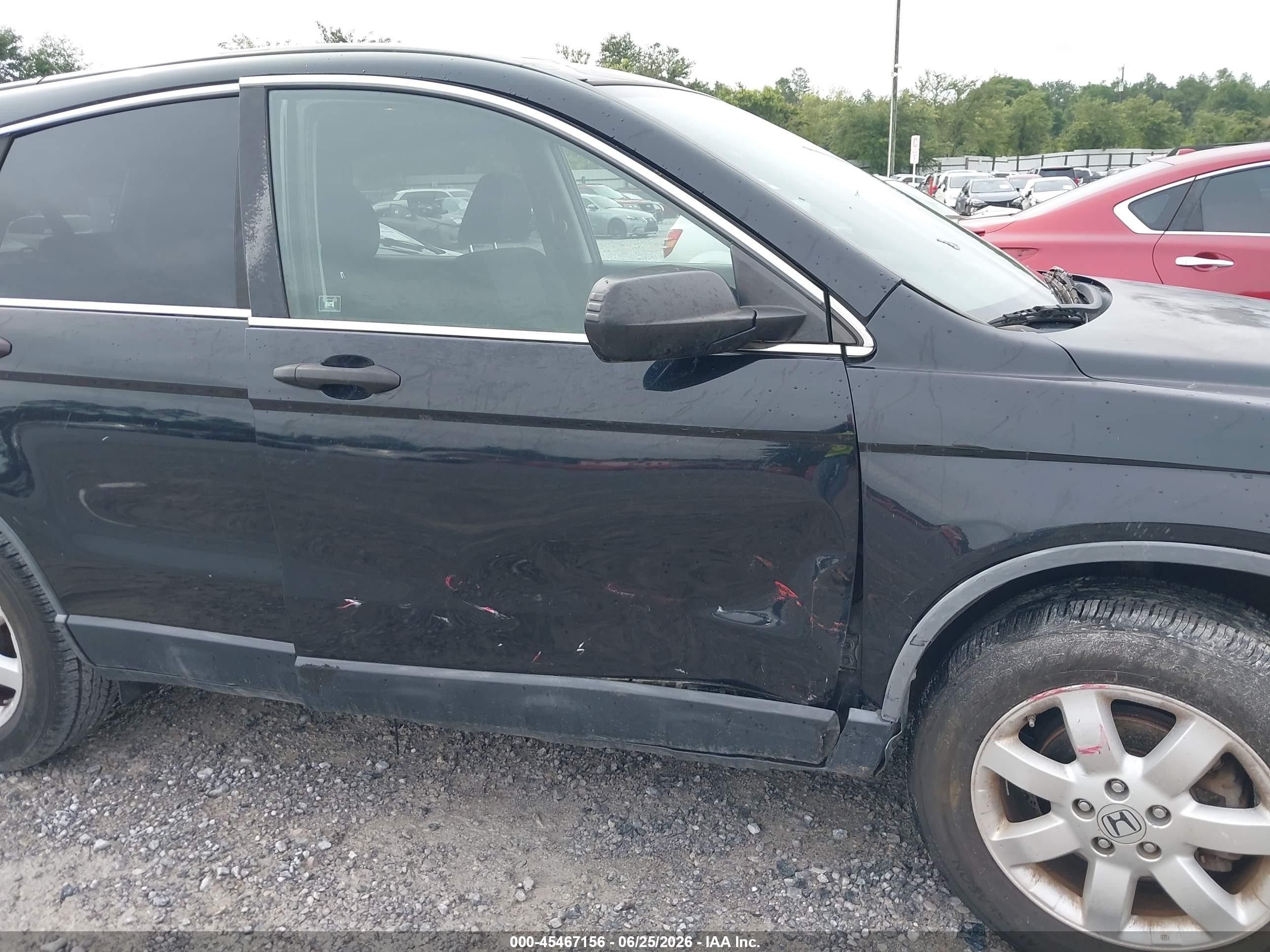 2008 Honda Cr-v Ex Black vin: JHLRE38598C005186