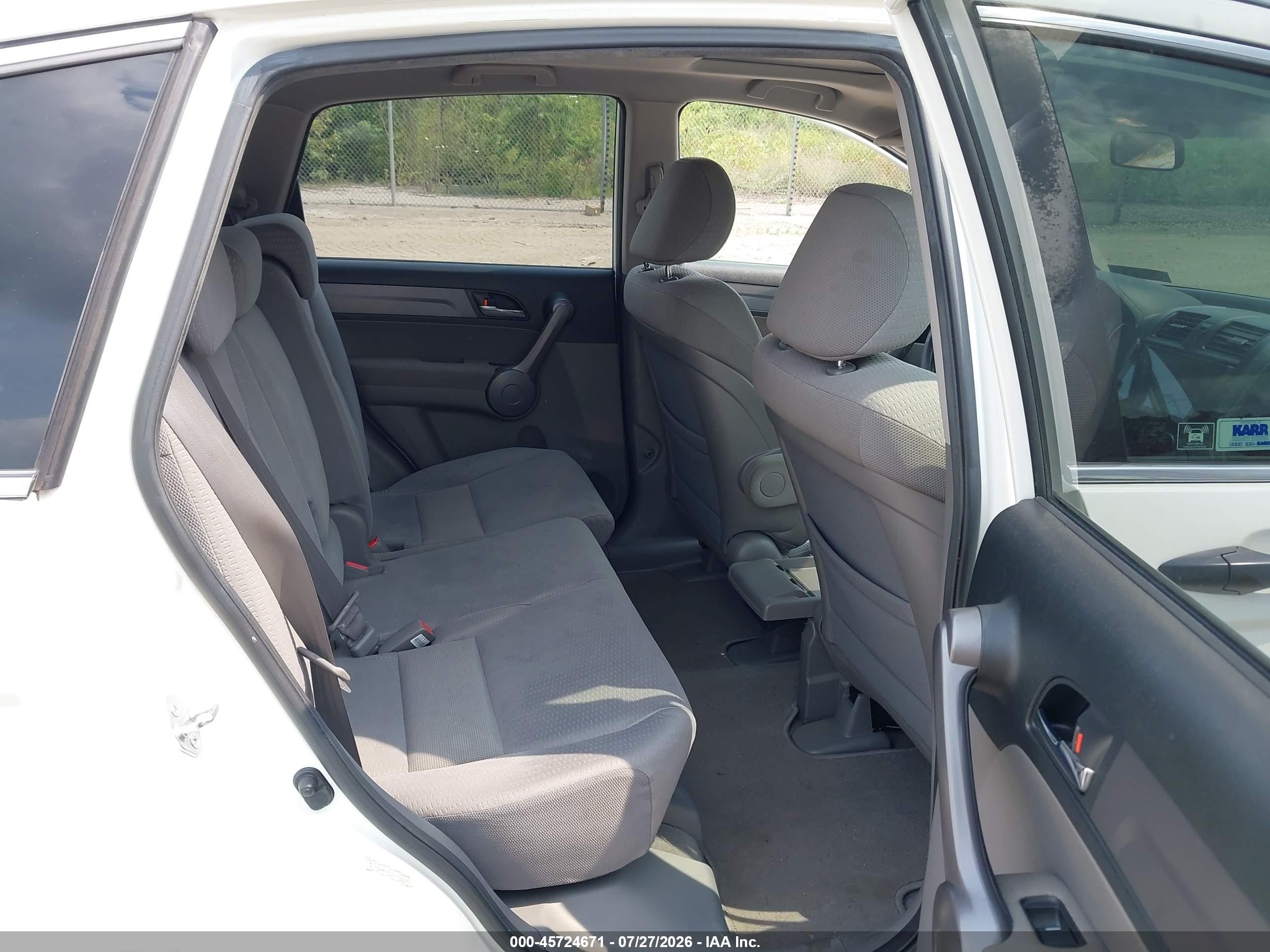 2009 Honda Cr-v Ex White vin: JHLRE38599C004136