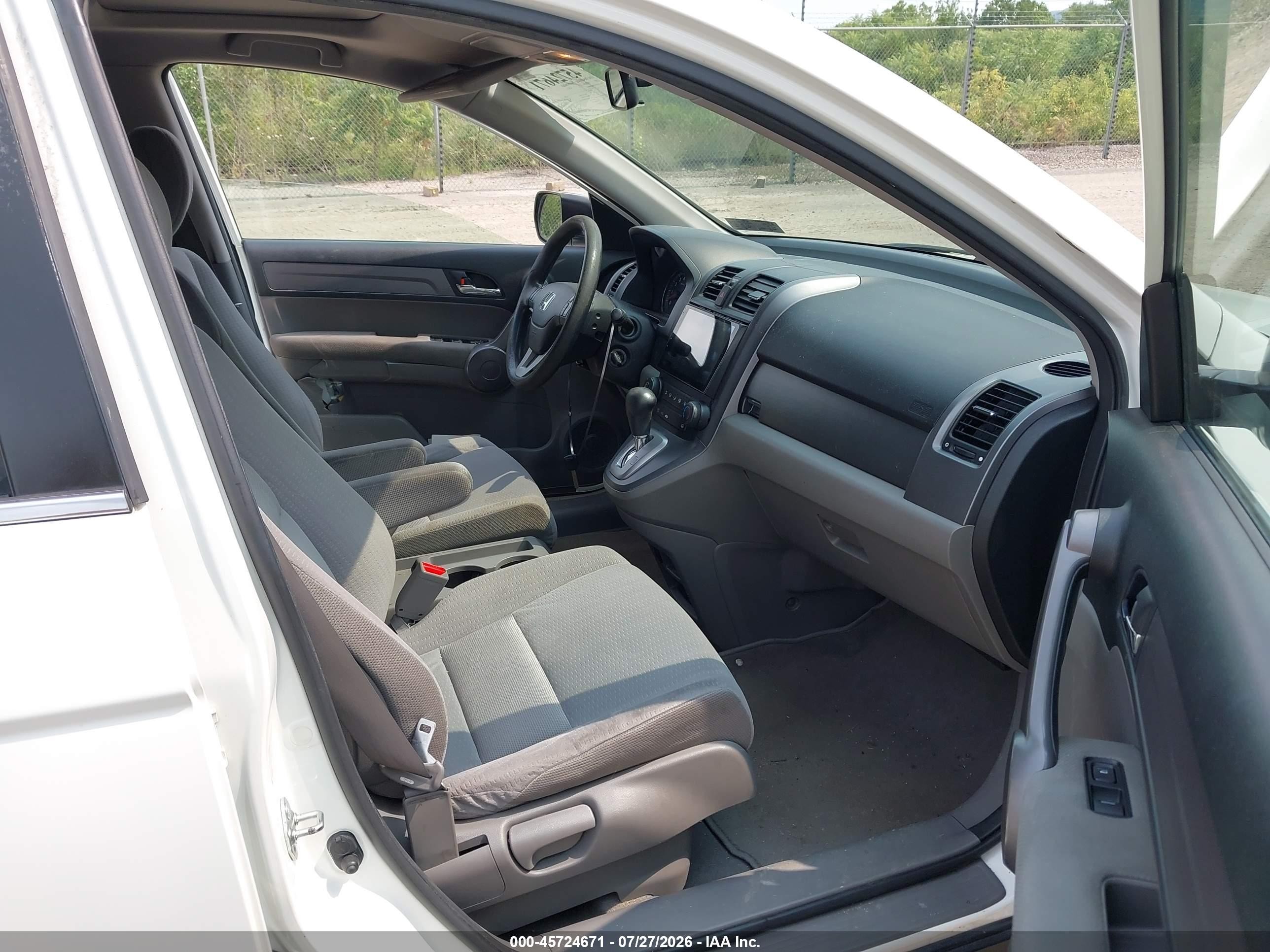 2009 Honda Cr-v Ex White vin: JHLRE38599C004136