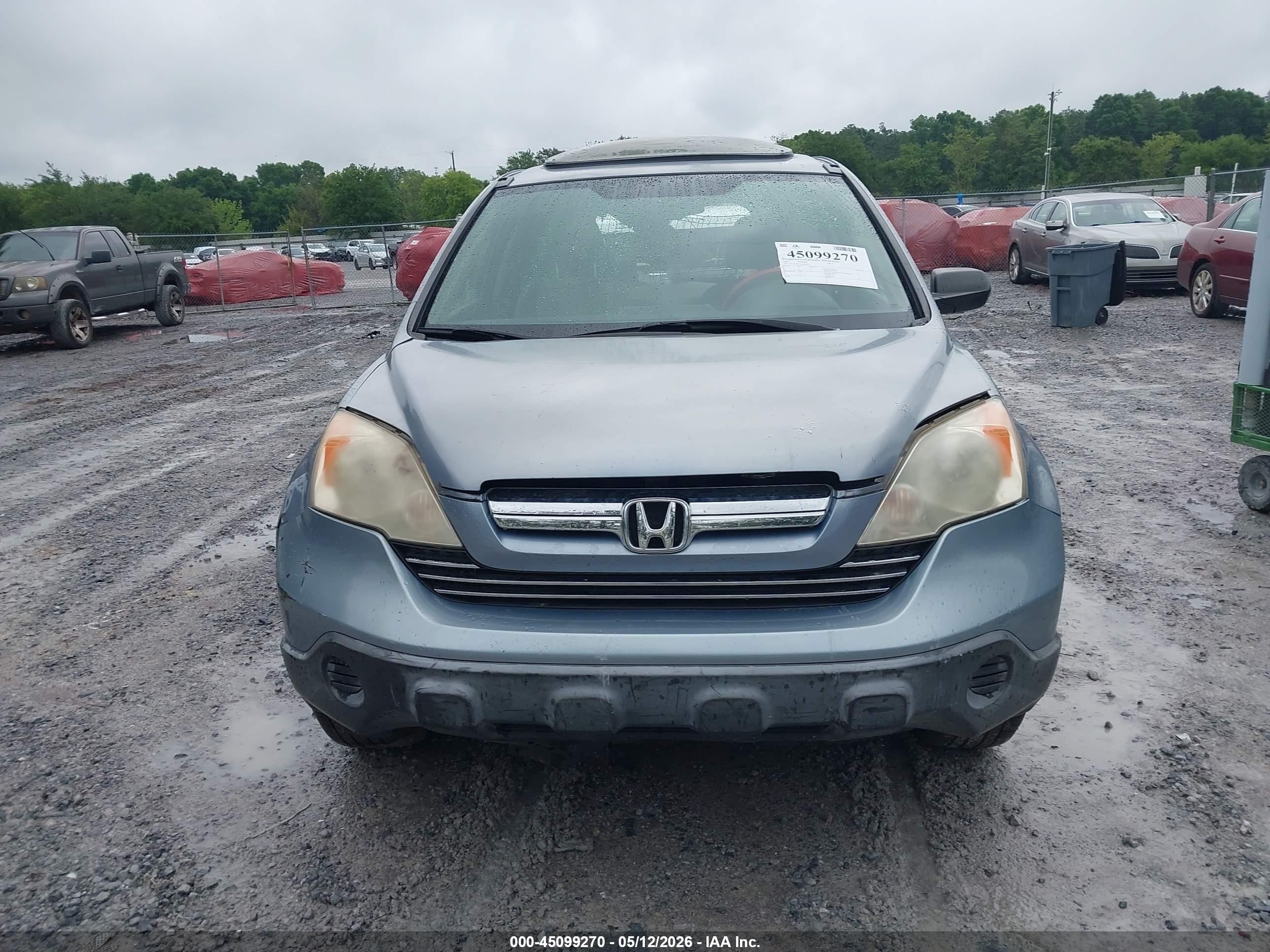 2007 Honda Cr-v Ex Light Blue vin: JHLRE385X7C002246